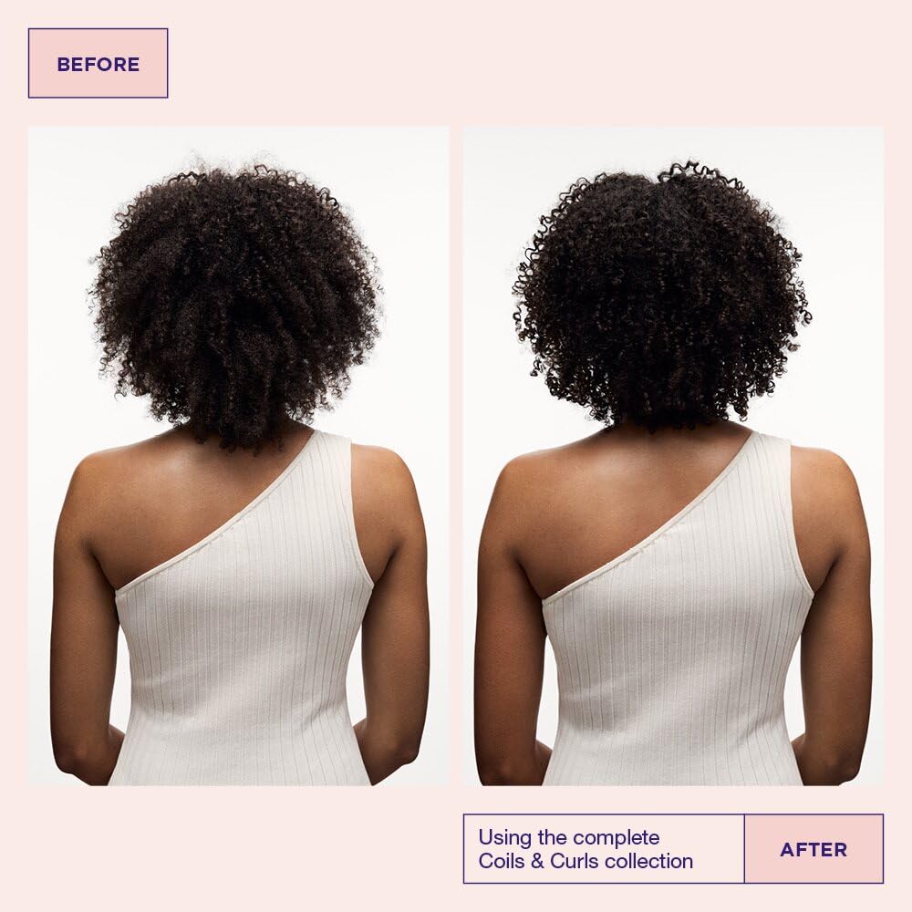 Misty Rose Maria Nila Coils & Curls Finishing Hair Mask, 8.5 Fl Oz, For Curly & Wavy Hair, Jojoba oil to Stay Hydrated while Washing