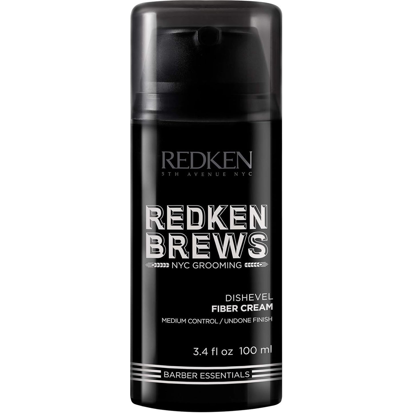 Redken Brews Fiber Cream For Men - Crème coiffante pour hommes avec tenue moyenne et naturelle, finition décoiffée et ajoute texture et forme