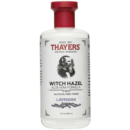 Thayers Alcohol-Free Witch Hazel with Organic Aloe Vera Formula Toner, Lavender 12 oz (Pack of 5)