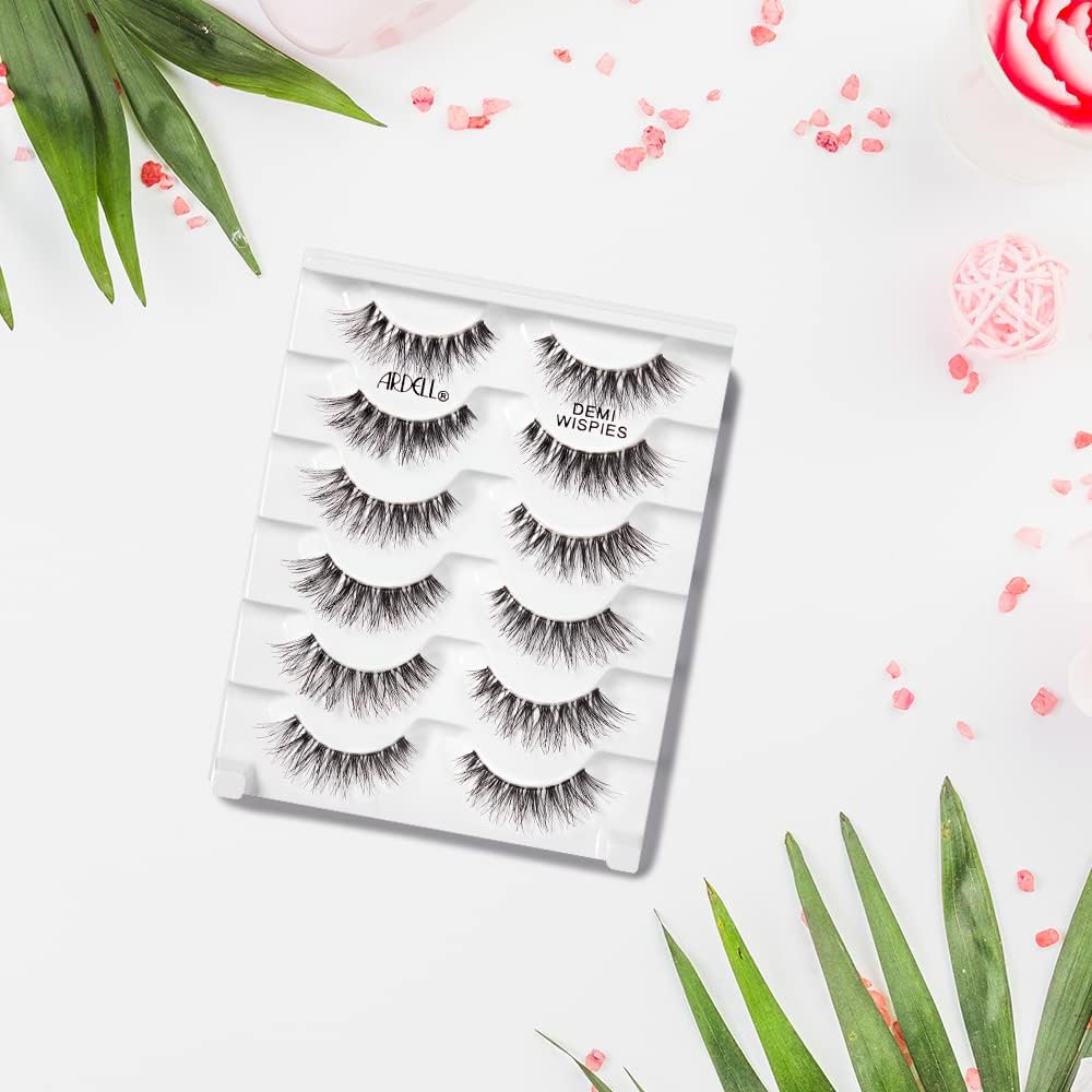 Ardell Demi Wispies Eyelashes – Multi-Dimensional, Eyelashes Natural Look, 6 Pairs