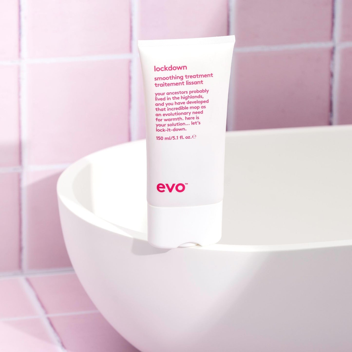 EVO Lockdown Smoothing Treatment - Soin capillaire sans rinçage - Protège les cheveux colorés et réduit les frisottis - 150 ml