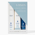L'ANZA Healing Moisture Trio Hair Kit, Tamanu Cream Shampoo, Kukui Nut Conditioner & Moi Moi Moisturizing Mist Hairspray in a Gift Box, Luxury Hair Care Kit (10.1/8.5/6.8 Fl Oz)
