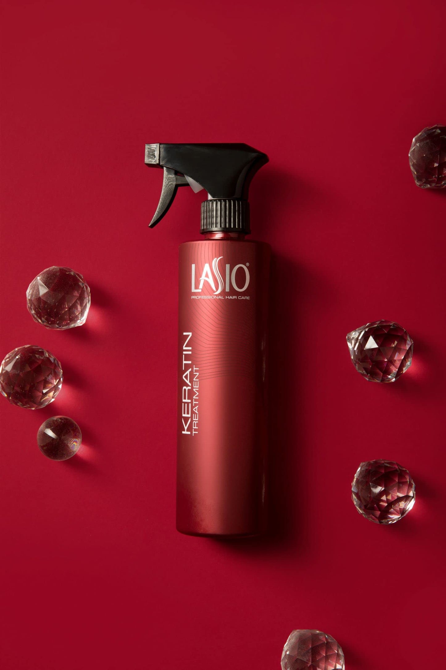 Lasio Keratin Formule Jour à l'extrait d'ambre - 500 ml - Soin universel à la kératine pour éliminer les frisottis et réduire les boucles - Après-shampoing léger pour des cheveux plus forts et plus sains