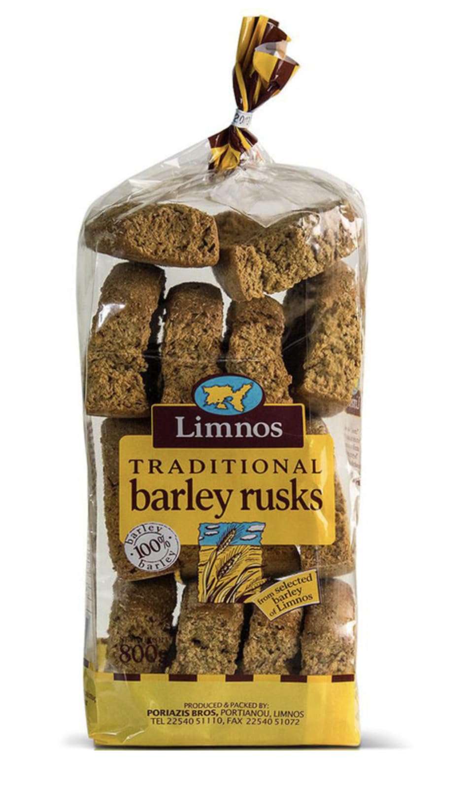 Limnos Barley Rusks, 800g Bag