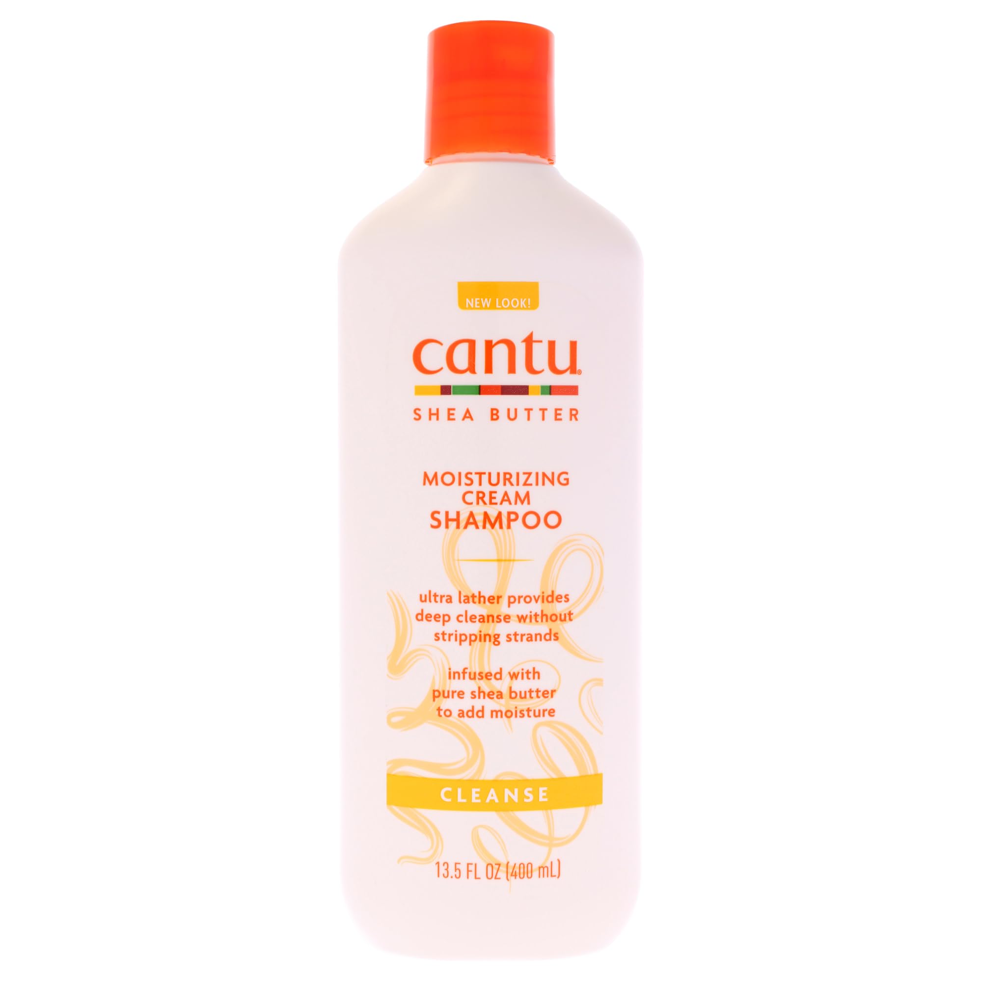 Cantu Moisturizing Cream Shampoo with Shea Butter, 13.5 fl oz