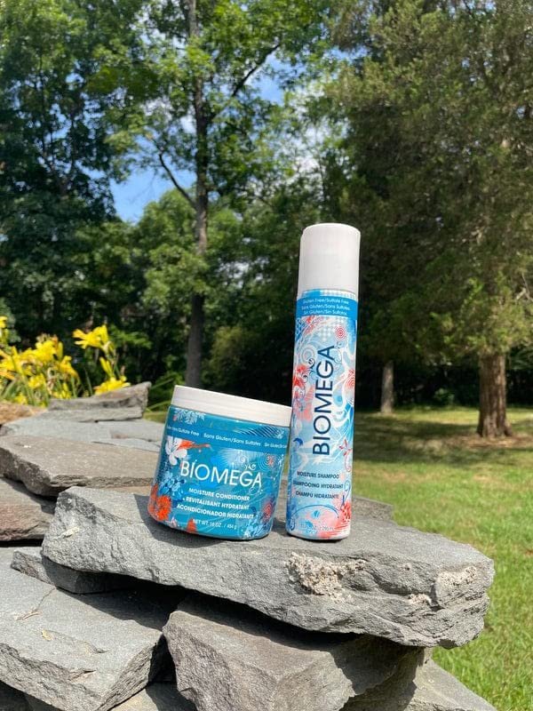 Après-shampoing hydratant BIOMEGA, infusé d'acides aminés de kératine, pour réparer les dommages et l'élasticité, 473 ml