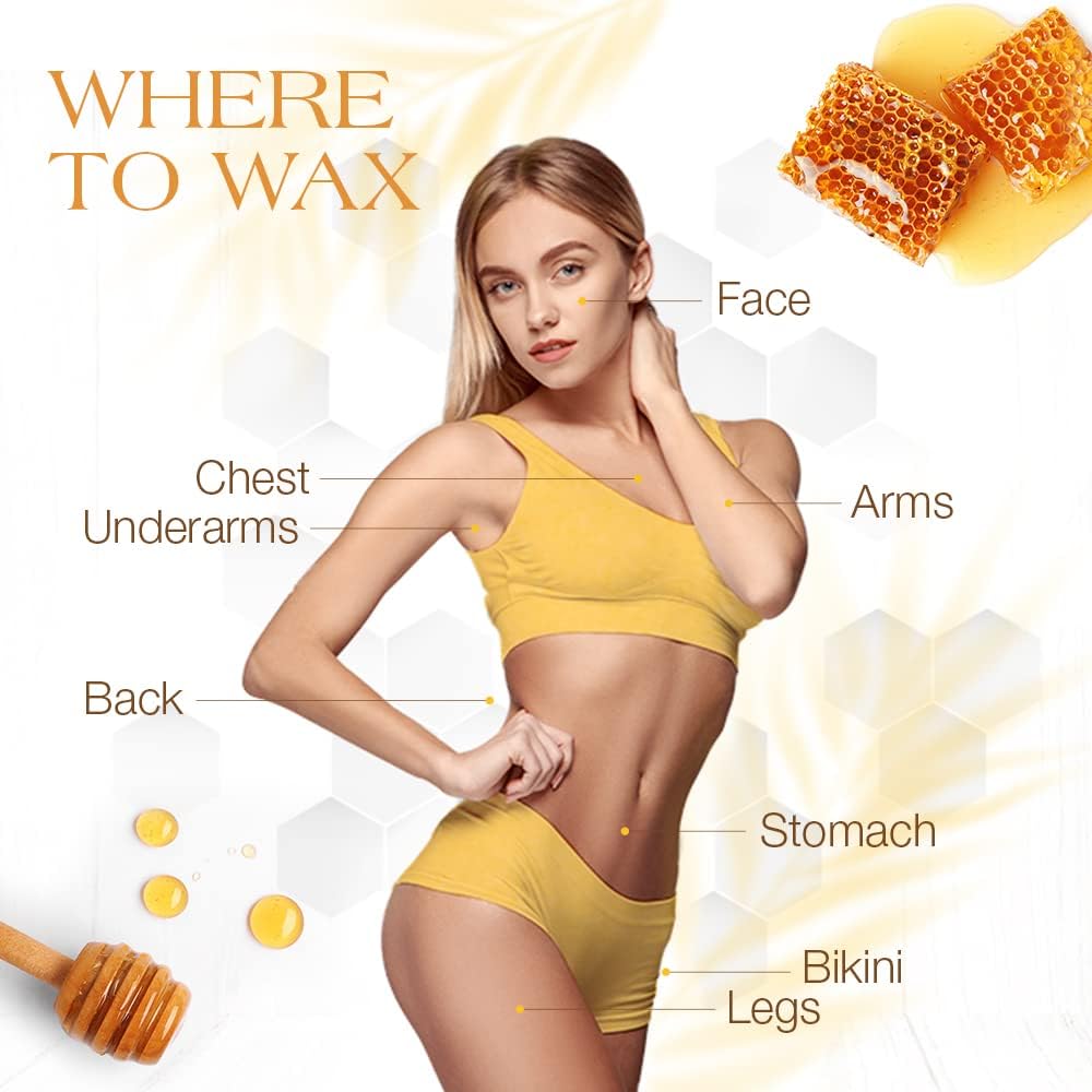 GiGi 多用途蜂蜜脱毛软蜡，适合所有肤质和毛发类型，14 盎司