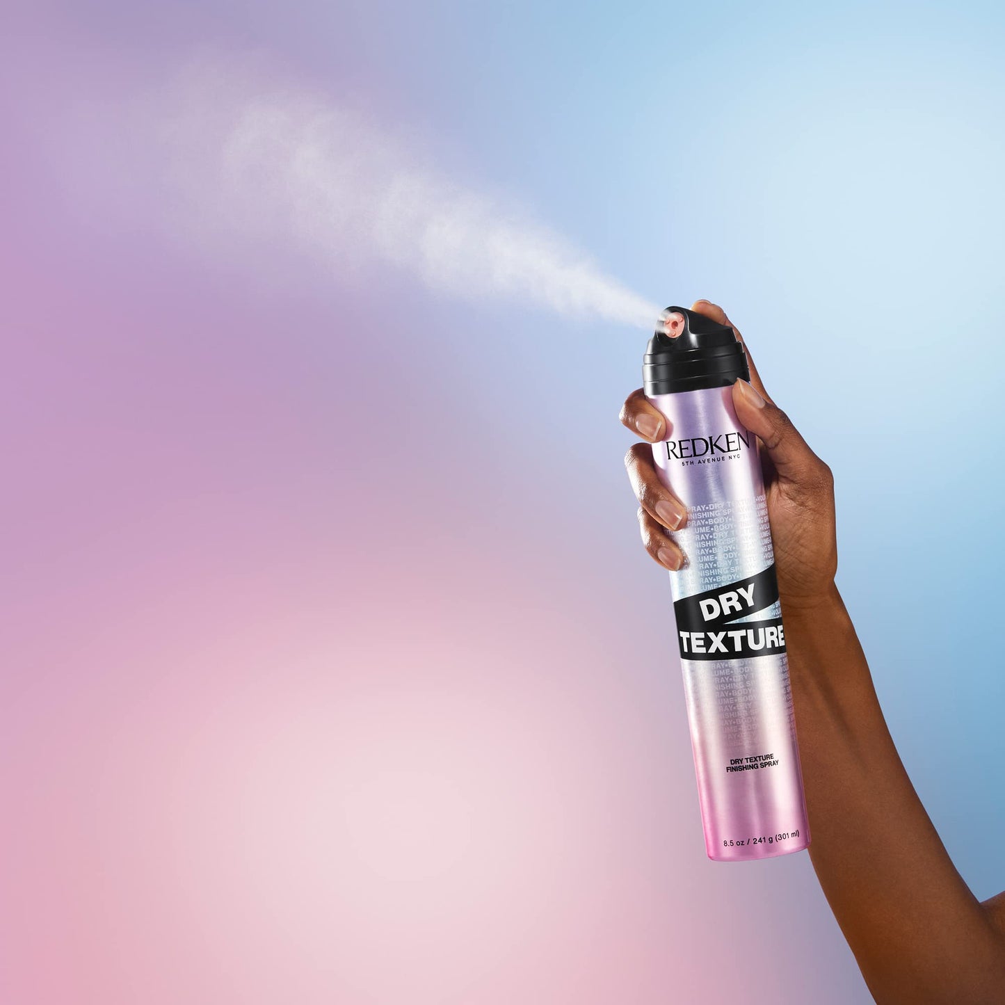 Spray volumateur léger Redken Dry Texture pour tous types de cheveux, texture aérienne et effet plage, tenue moyenne