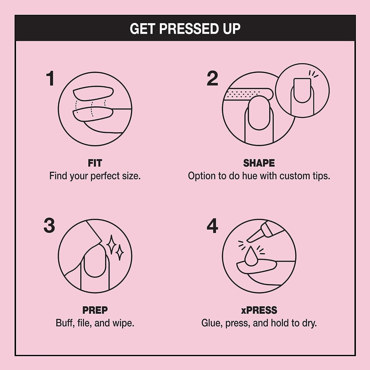 Pink Bundle of OPI xPress/ON Press On Nails, With Nail Glue, Long Baby Pink Velvet Almond Shape Nails, Editor in Chic + OPI Nail Envy, Nail Strengthening Treatment, Vegan Formula, 0.5 fl oz