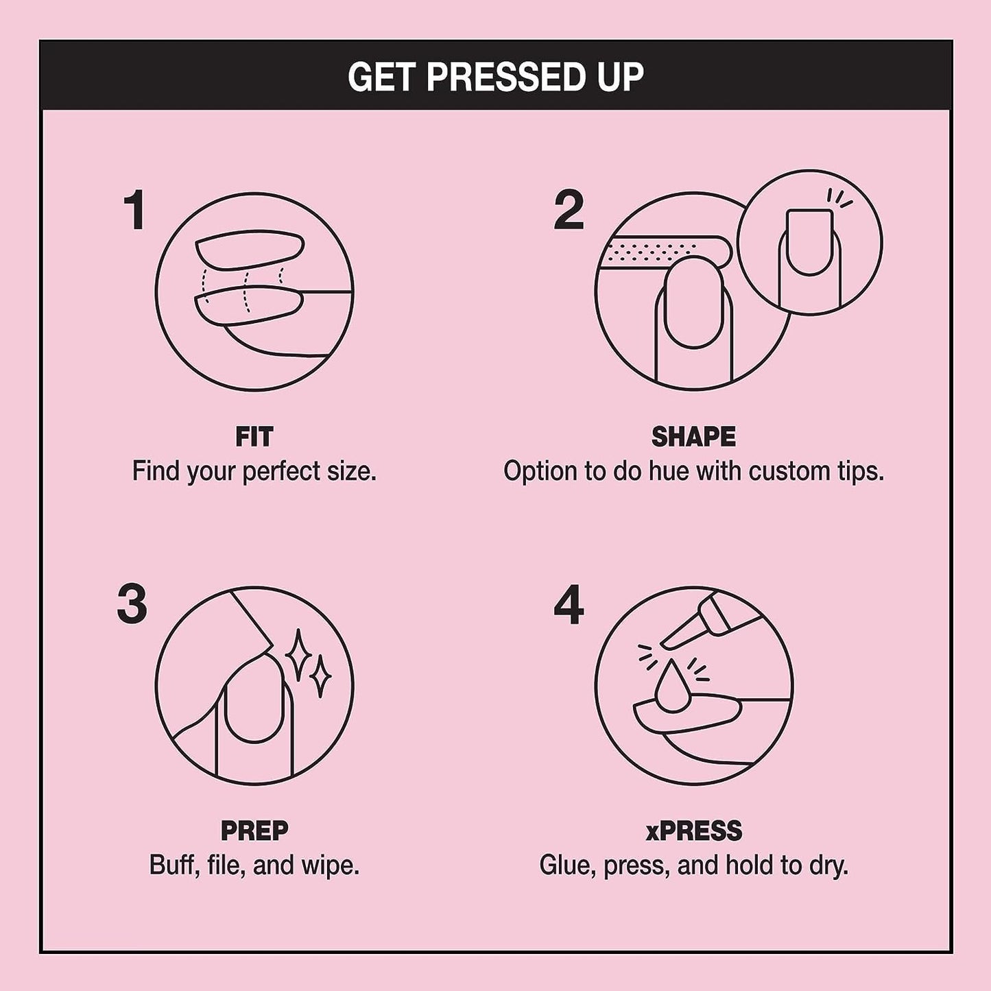 Pink Bundle of OPI xPress/ON Press On Nails, With Nail Glue, Long Baby Pink Velvet Almond Shape Nails, Editor in Chic + OPI Repair Mode Bond Building Nail Serum, Clear, 0.3 fl oz