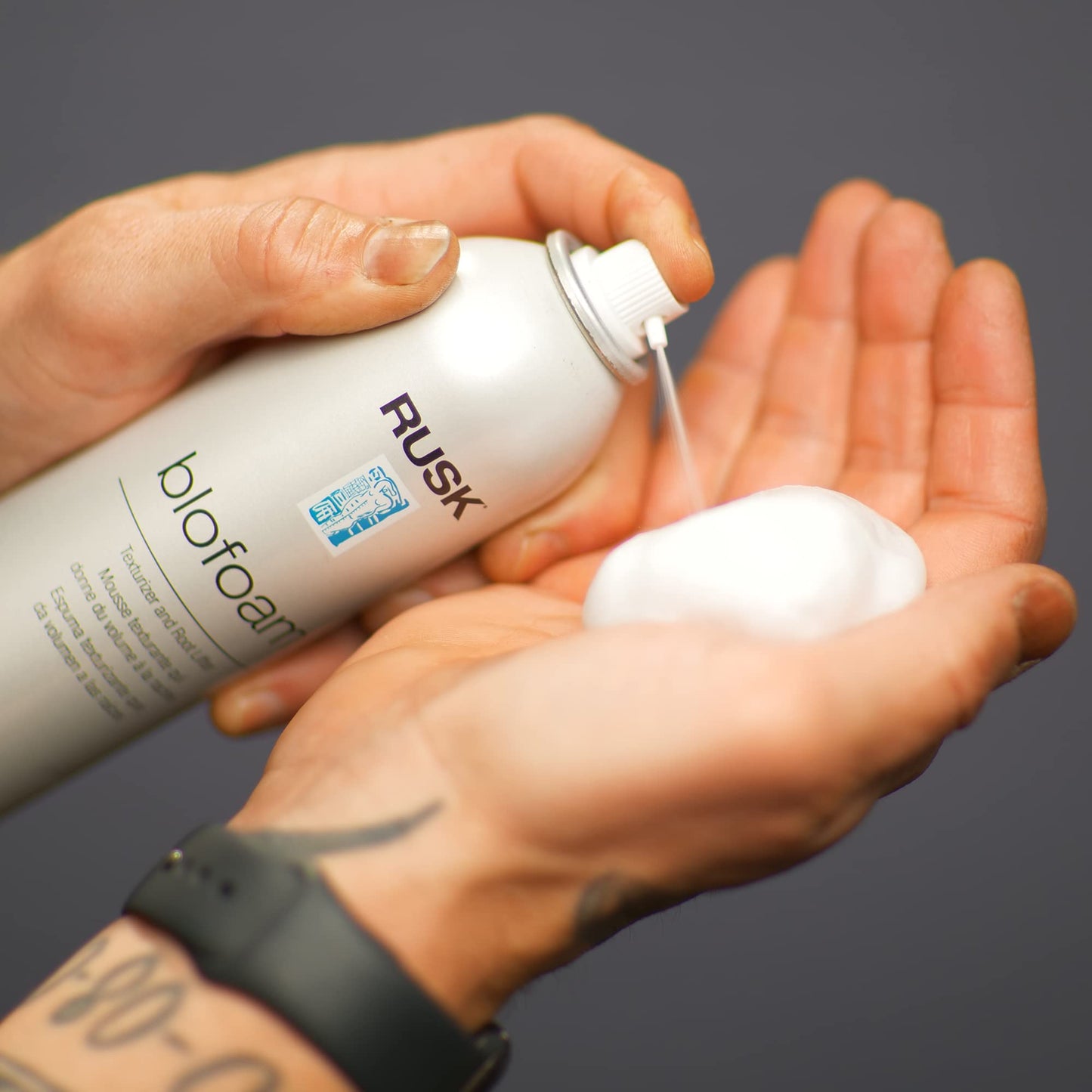 RUSK Designer Collection Blofoam Extreme Texture and Root Lifter, Spray-On Texturizing Foam, 8.8 oz