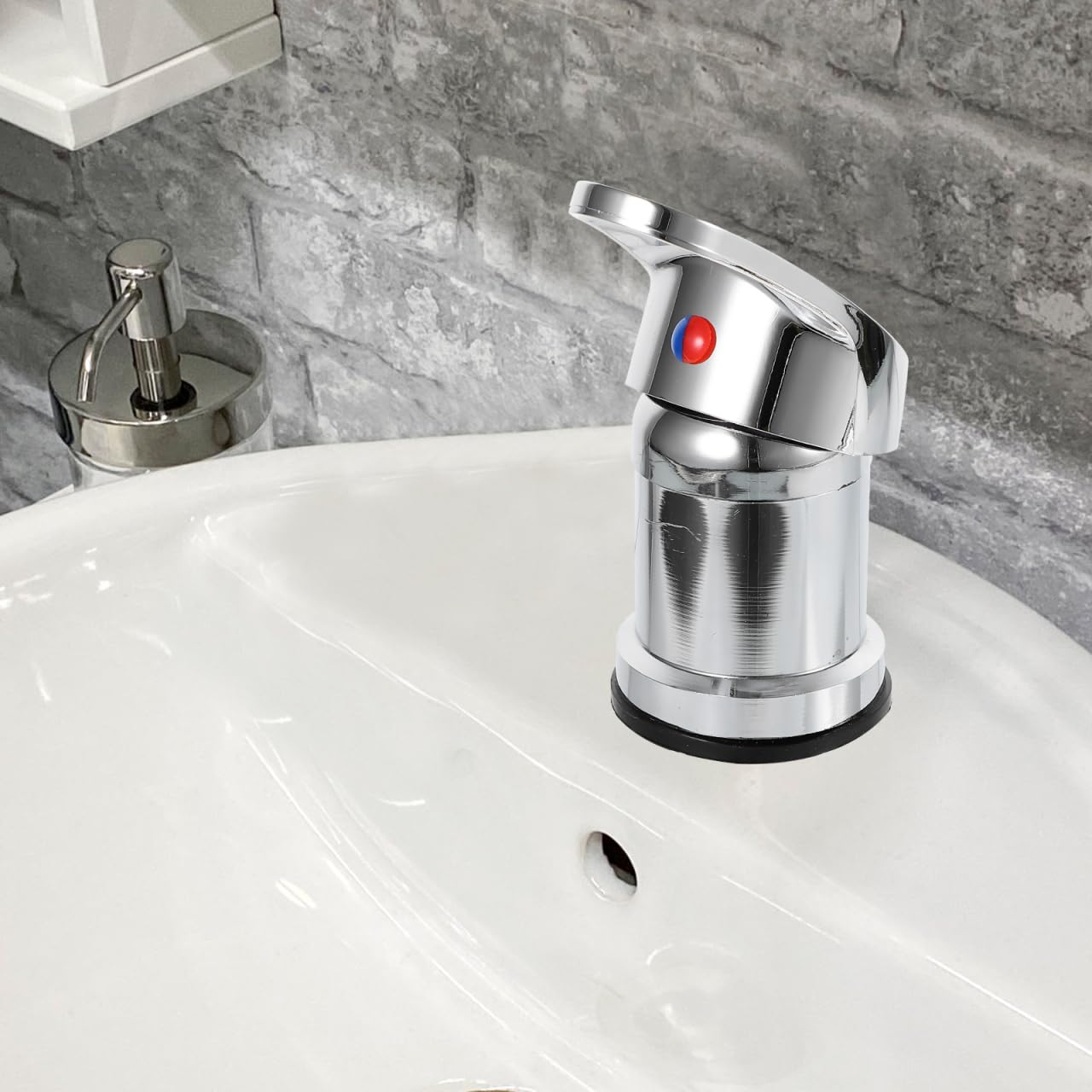 Beaupretty Professional Hair Salon Faucet Hot Cold Water Mixing Valve Tap for Shampoo Bed and Salon Sink Easy Installation Durable 5.31X3.34X1.85 Inch