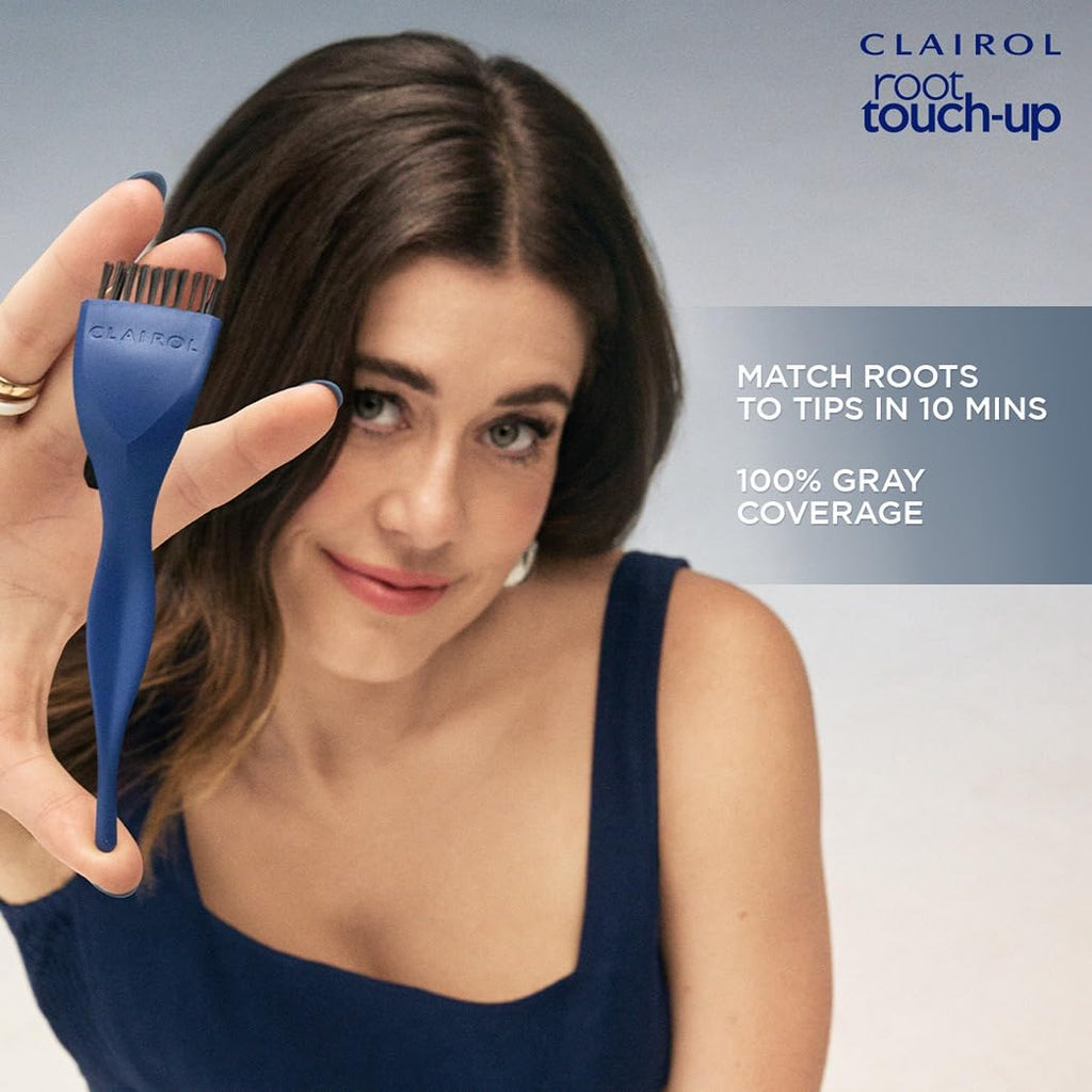 Clairol Root Touch-Up by Nice'n Easy Permanent Hair Dye, 4R Dark Auburn/Reddish Brown Hair Color| 100% Gray Coverage | Easy Brush Application | Matches Professional Salon Shades | Pack of 2