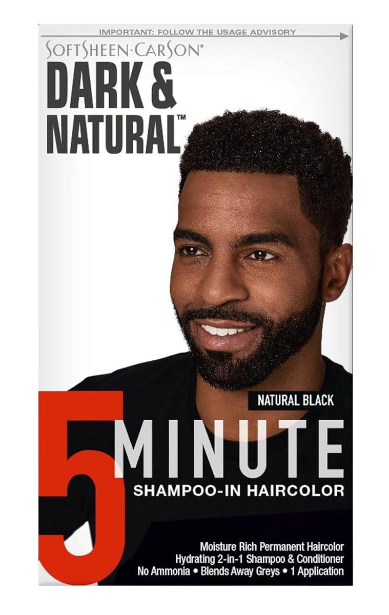 White Smoke Dark & Natural Color Men Natural Black (2 Pack)