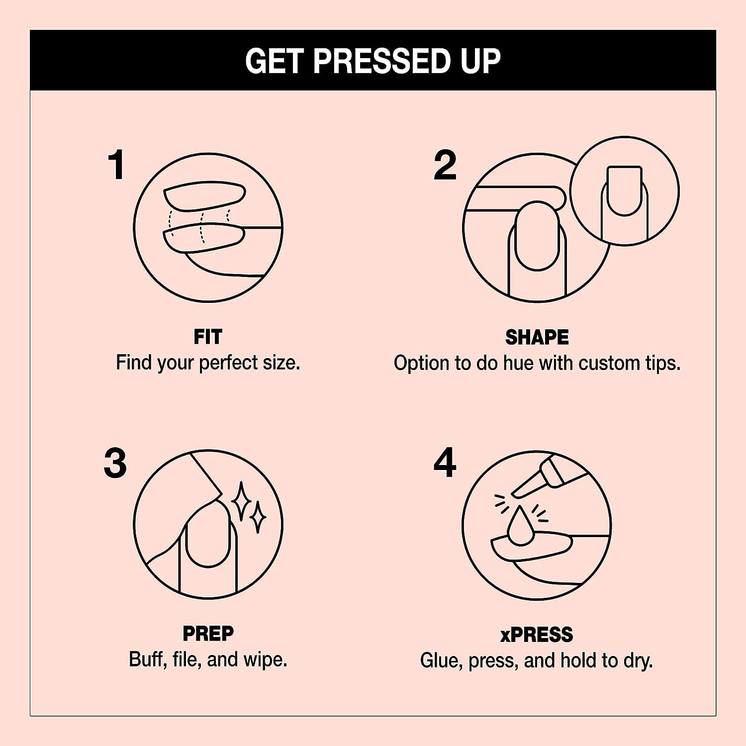 Misty Rose Bundle of OPI xPress/On Press On Nails, With Nail Glue, Long Neutral Coffin Shape Nails, Bubble Bath + OPI ProSpa Nail and Cuticle Oil, 0.5 fl oz