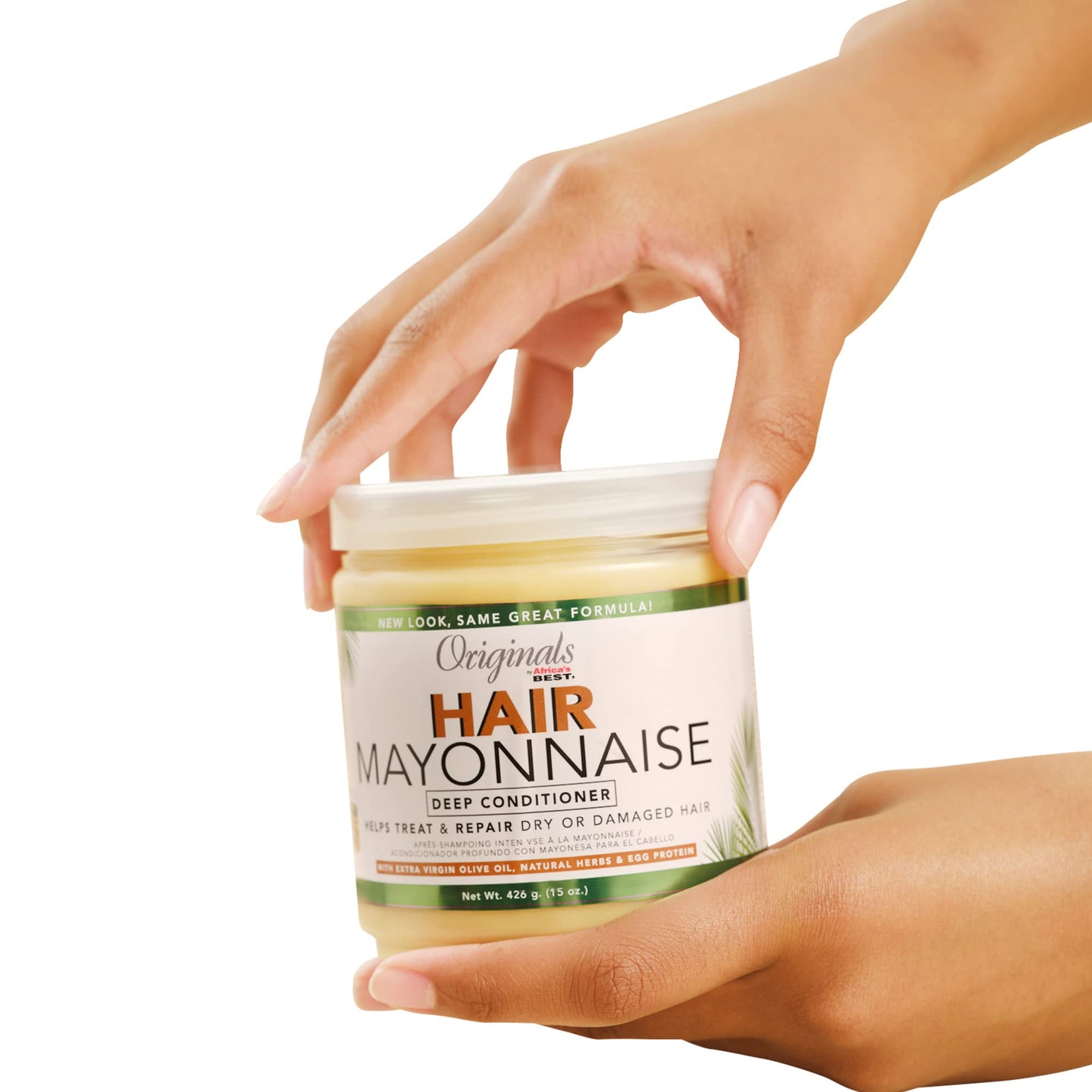White Smoke Originals By Africa's Best Hair Mayonnaise Conditioner – 2 Pack (15 oz Jars) – Enriched with Herbal Extracts, Egg Protein & Olive Oil for Deep Conditioning & Repair