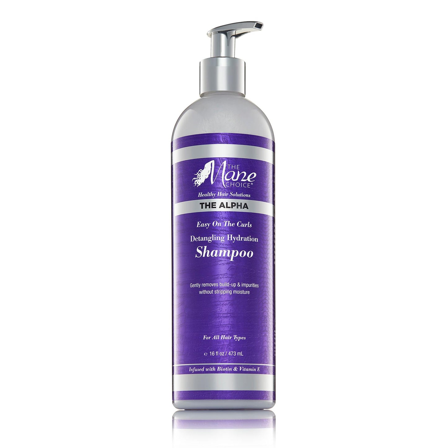 The Mane Choice The Alpha Easy On The Curls Detangling Hydration Shampoo, Gentle, Non-Stripping Clarifying Shampoo, Helps Remove Knots & Tangles, Supports Natural Hair Growth & Retention, 16 oz