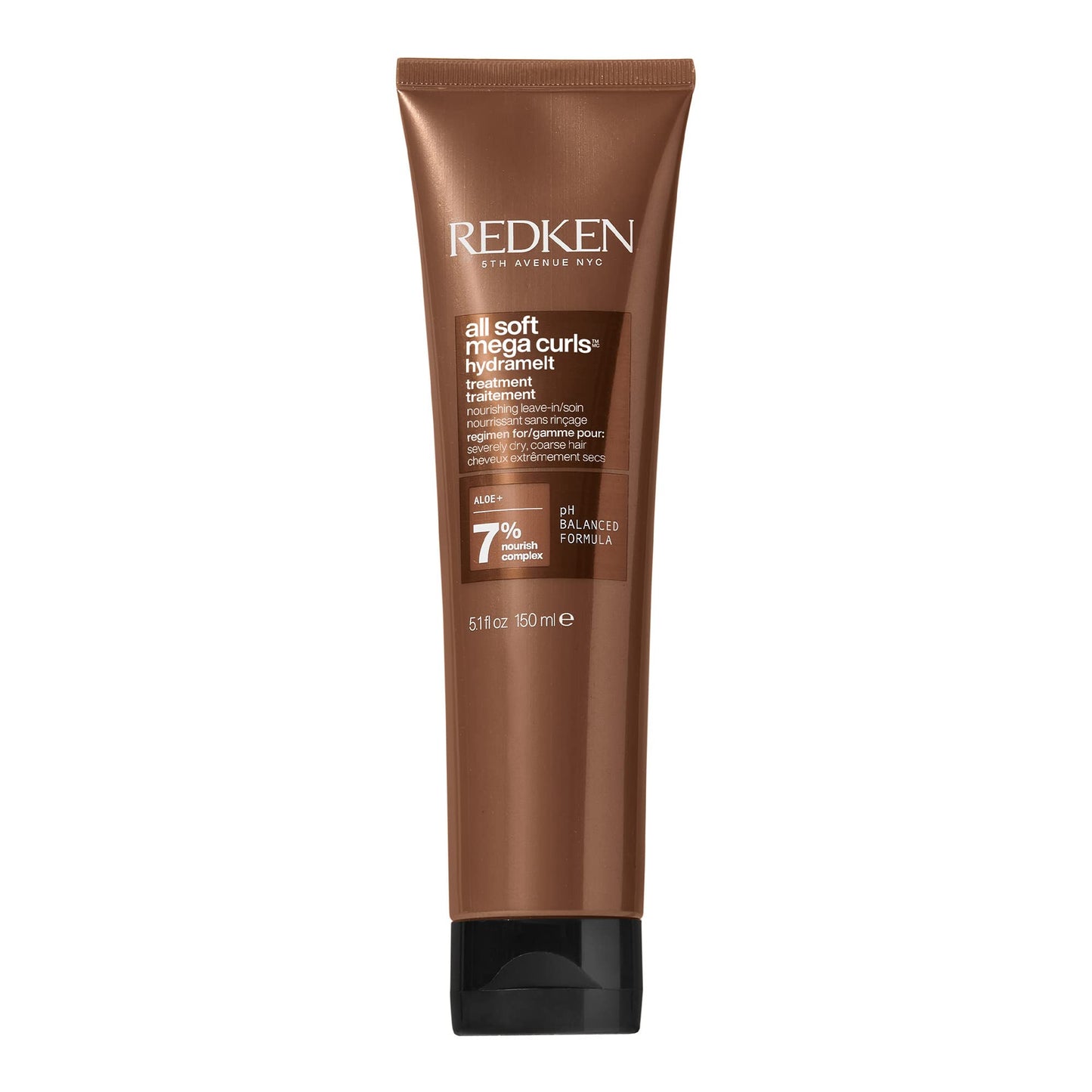 Soin sans rinçage Redken All Soft Mega Curls Hydramelt | Pour cheveux extrêmement secs | Pour cheveux bouclés et frisés | Lotion capillaire ultra-hydratante pour une brillance éclatante | À l'aloe vera