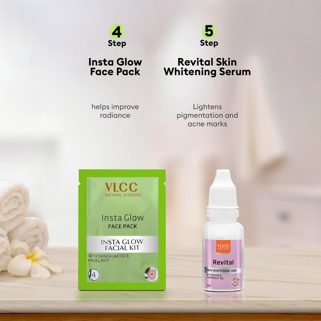VLCC Salon Series Instaglow Facial Kit (6 Facials)(240gm+12ml)