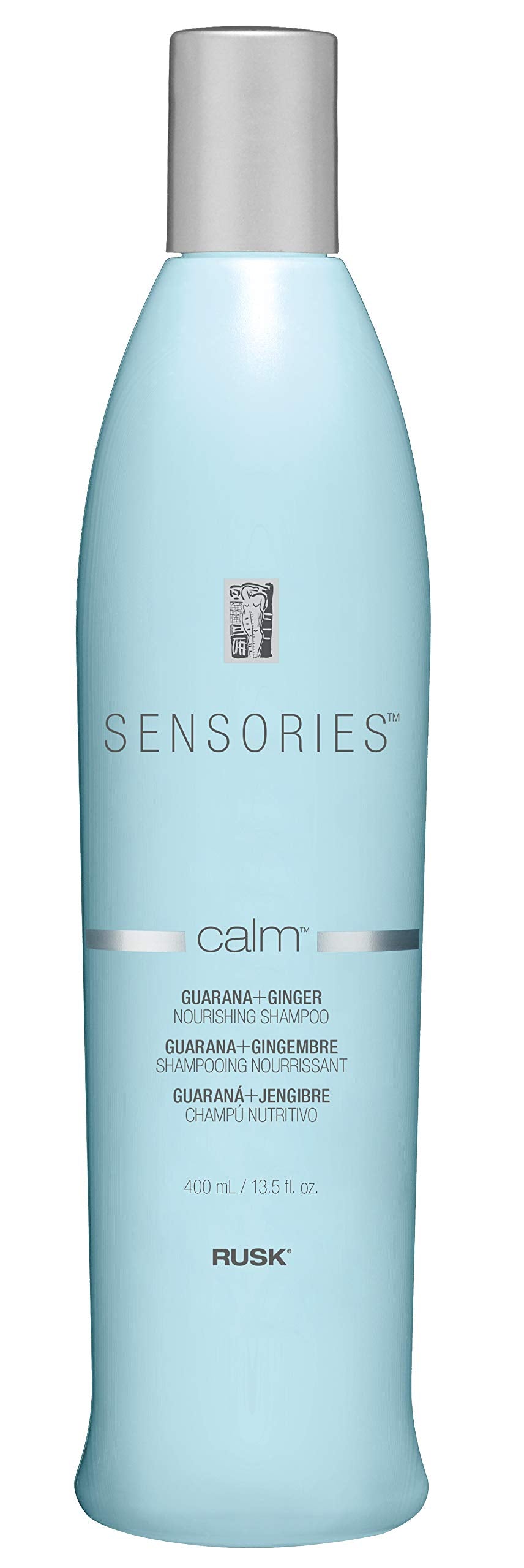 Shampooing RUSK Sensories Calm Guarana et Gingembre, 13,5 oz - Formule nourrissante pour la brillance et l'hydratation, 1 unité