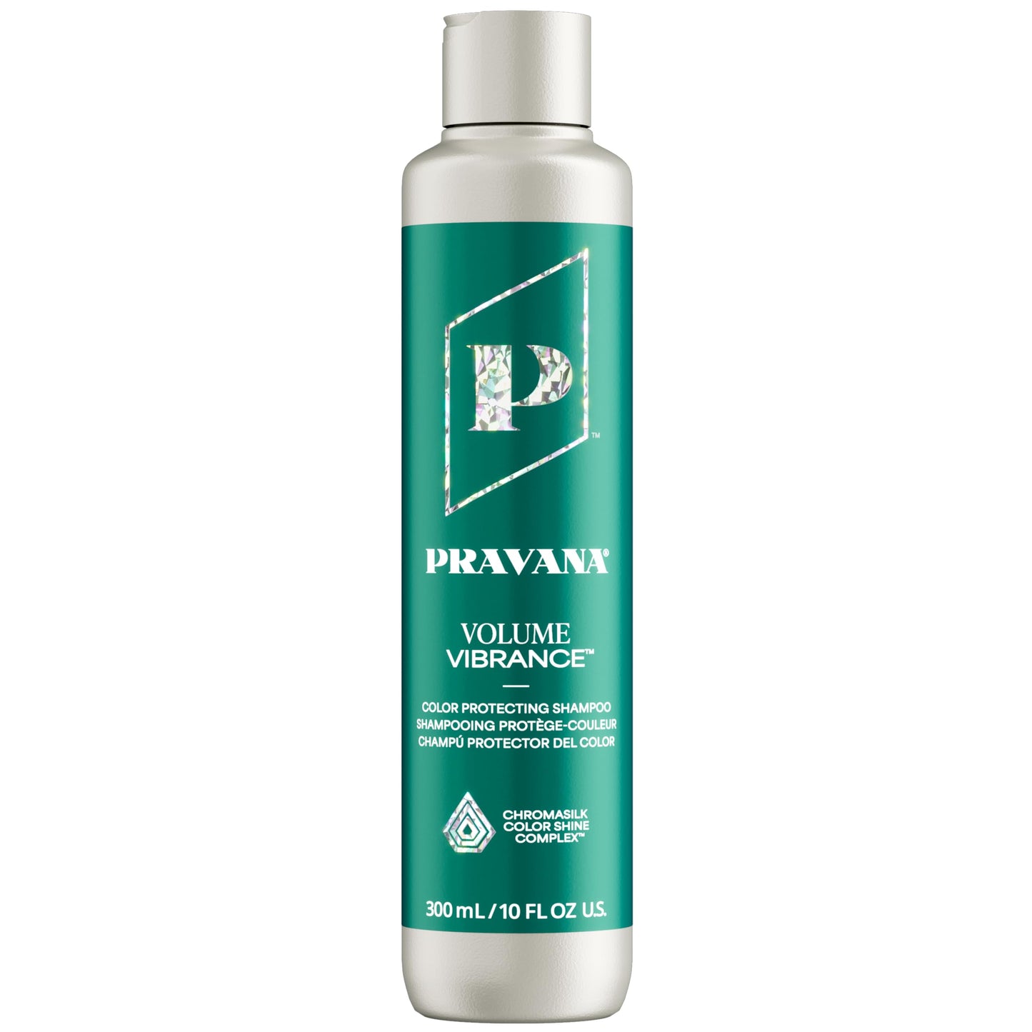 PRAVANA Volume Vibrance Shampoo | Adds Lightweight Volume, Lift & Fullness | For Fine, Color-Treated Hair | Strengthens, Thickens & Reduces Breakage | Chromasilk Enhances Shine & Protection | 10 Fl Oz