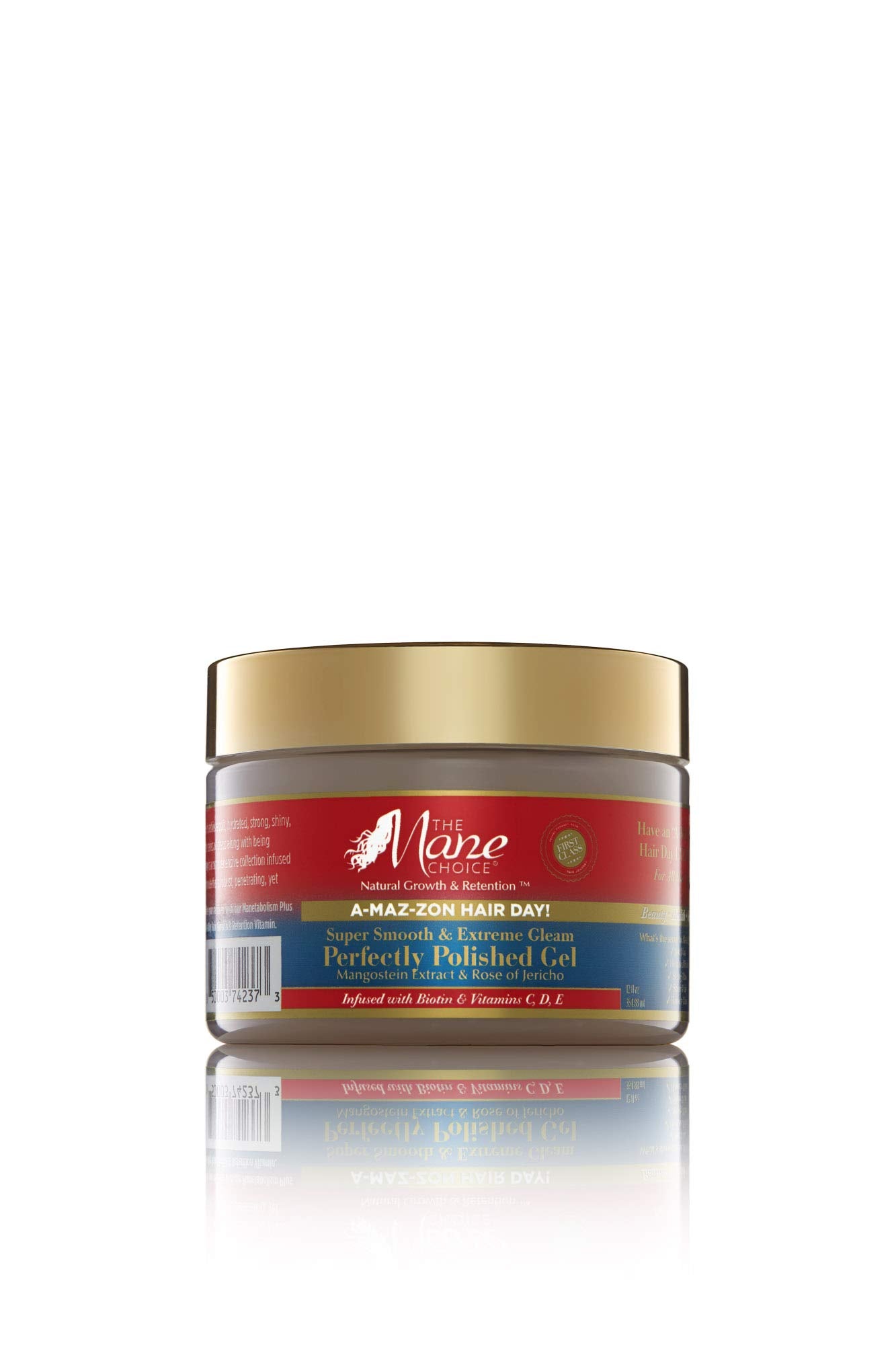 The Mane Choice A-MAZ-ZON HAIR DAY - PERFECTLY POLISHED GEL - A Smooth Hold thats Non Drying and Flake-free - Infused with Biotin, Rose of Jerico, Amla Oil, Vitamins C,D,E (12 OZ)
