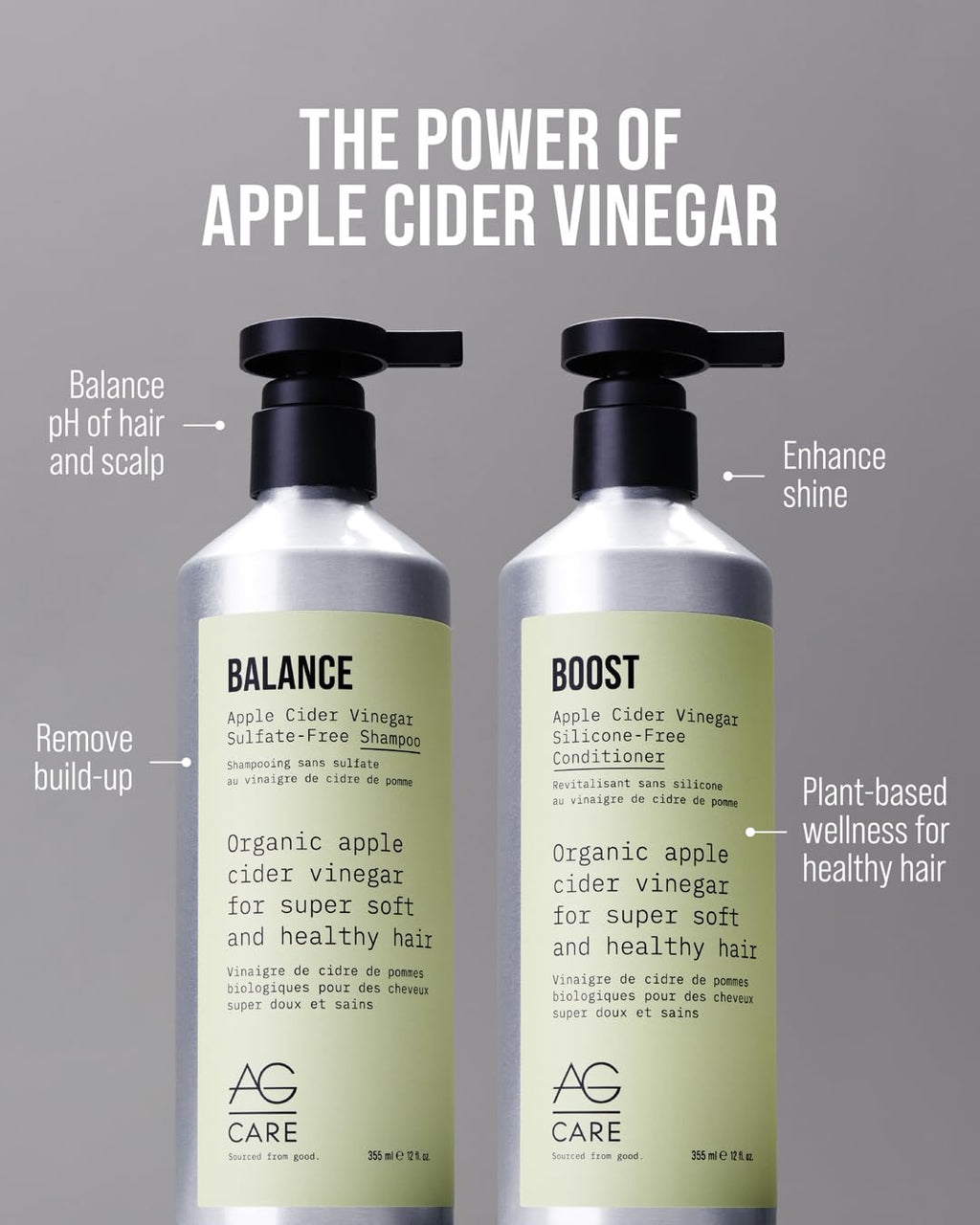 AG Hair BOOST Apple Cider Vinegar Refill Conditioner, 1L