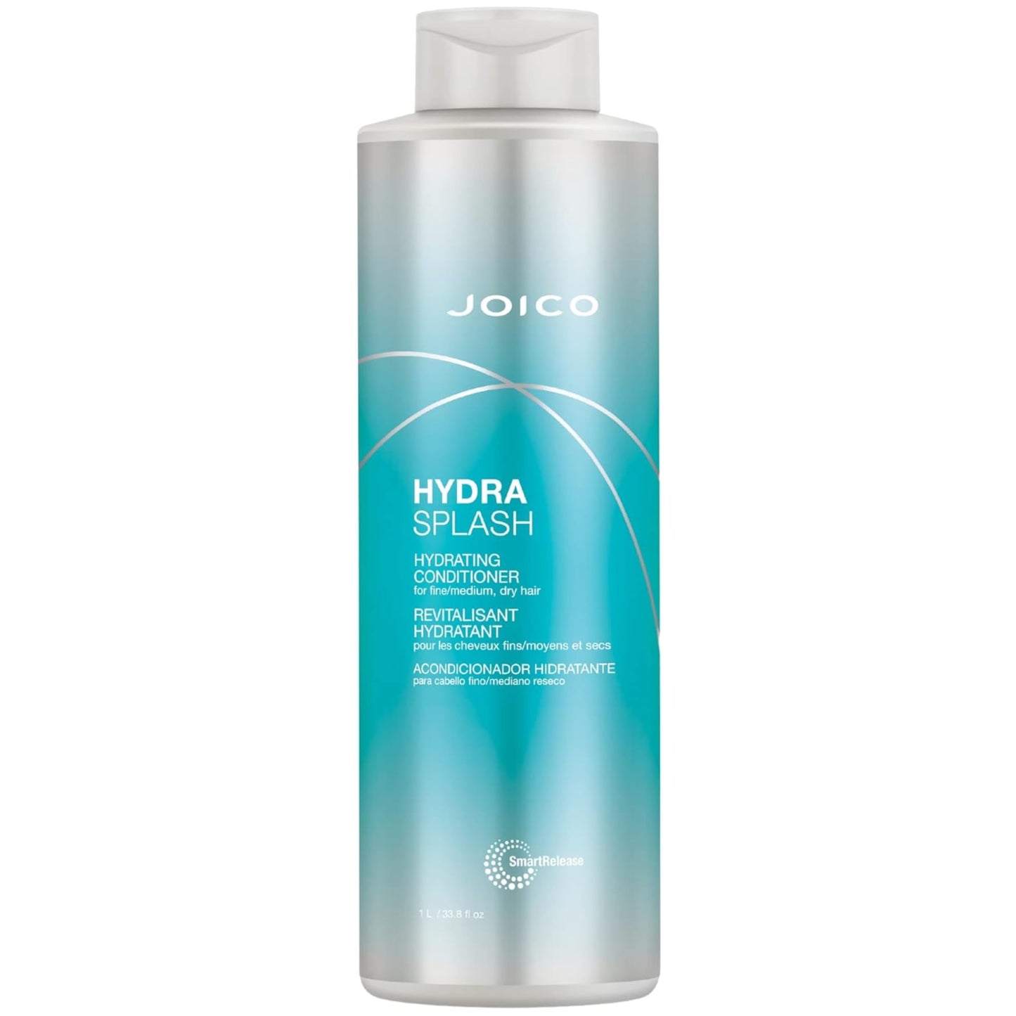 Joico HydraSplash 保湿护发素 | 适用于细软、中等和干燥发质 | 补充水分 | 增加水分和柔软度 | 蕴含海藻和椰子水 | 33.8 液体盎司