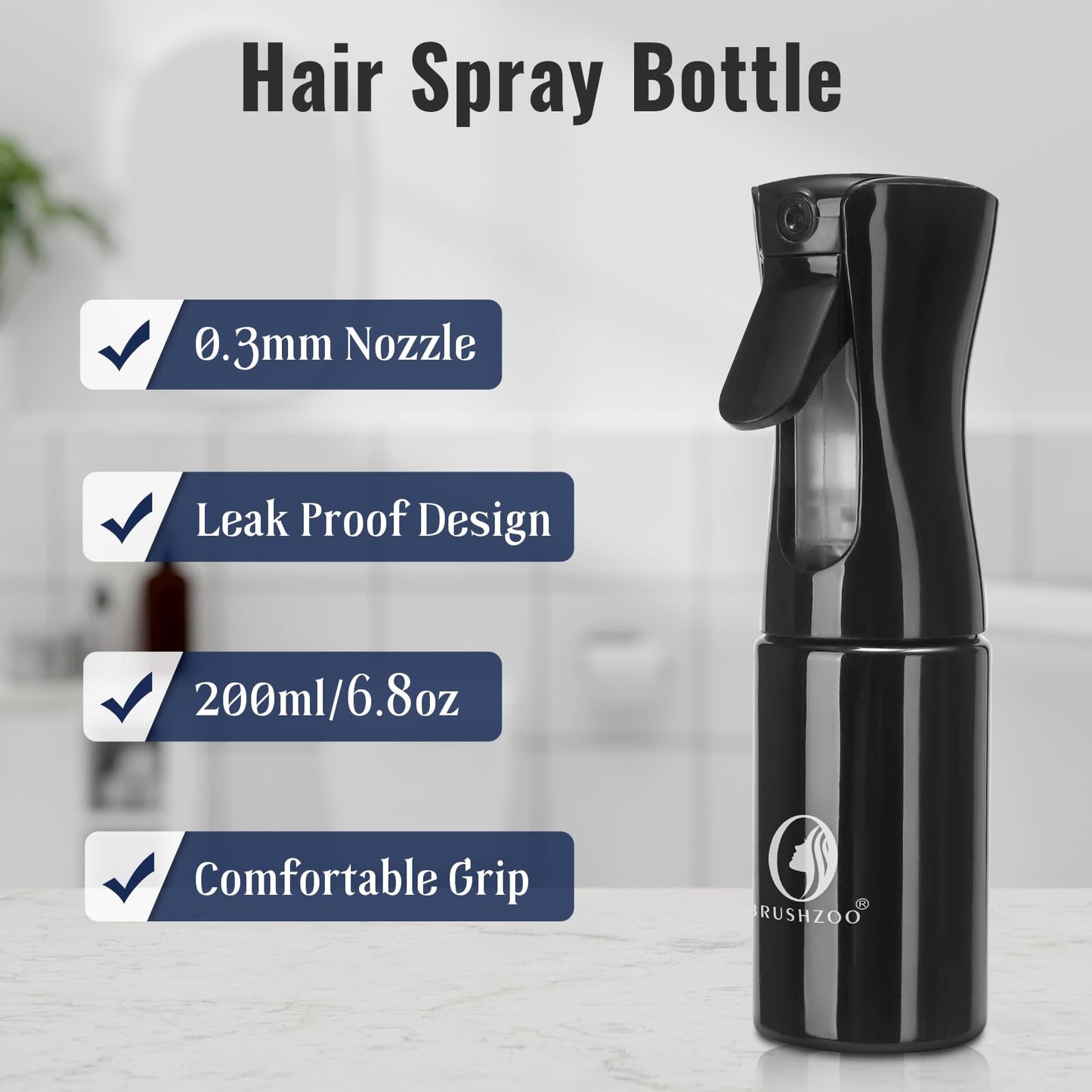 Ensemble de brosses à cheveux O BRUSHZOO, brosse démêlante pour cheveux bouclés naturels 3/4abc, brosses à cheveux pour femmes, hommes et enfants, démêlage et coiffage avec vaporisateur