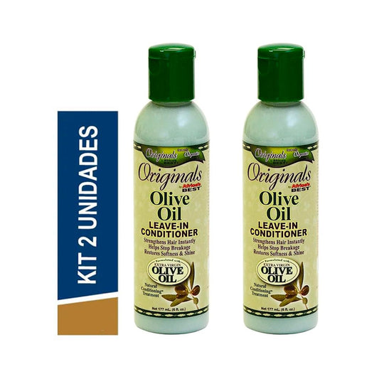 Africas Best Conditioner Originals Olive Oil Leave-In 6 Ounce (177ml) (2 Pack)