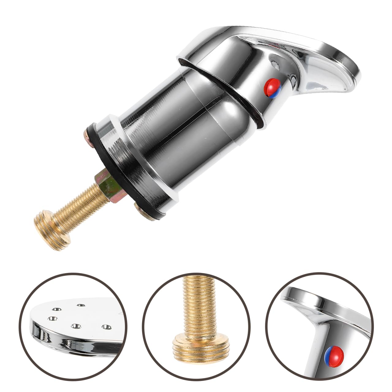 Beaupretty Professional Hair Salon Faucet Hot Cold Water Mixing Valve Tap for Shampoo Bed and Salon Sink Easy Installation Durable 5.31X3.34X1.85 Inch
