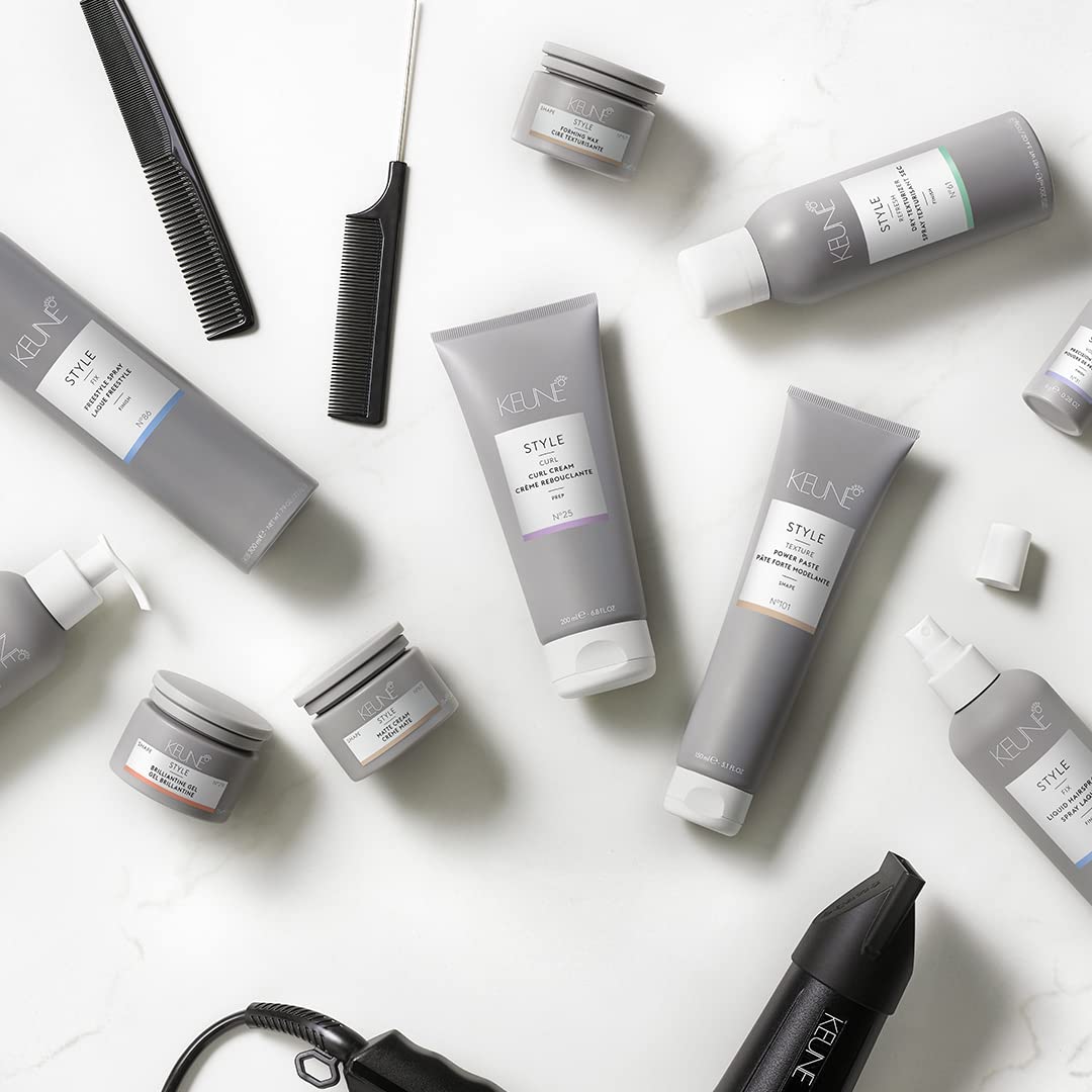 Keune Style 亮泽喷雾，亮泽造型，防紫外线，适合所有发质，4.4 液体盎司