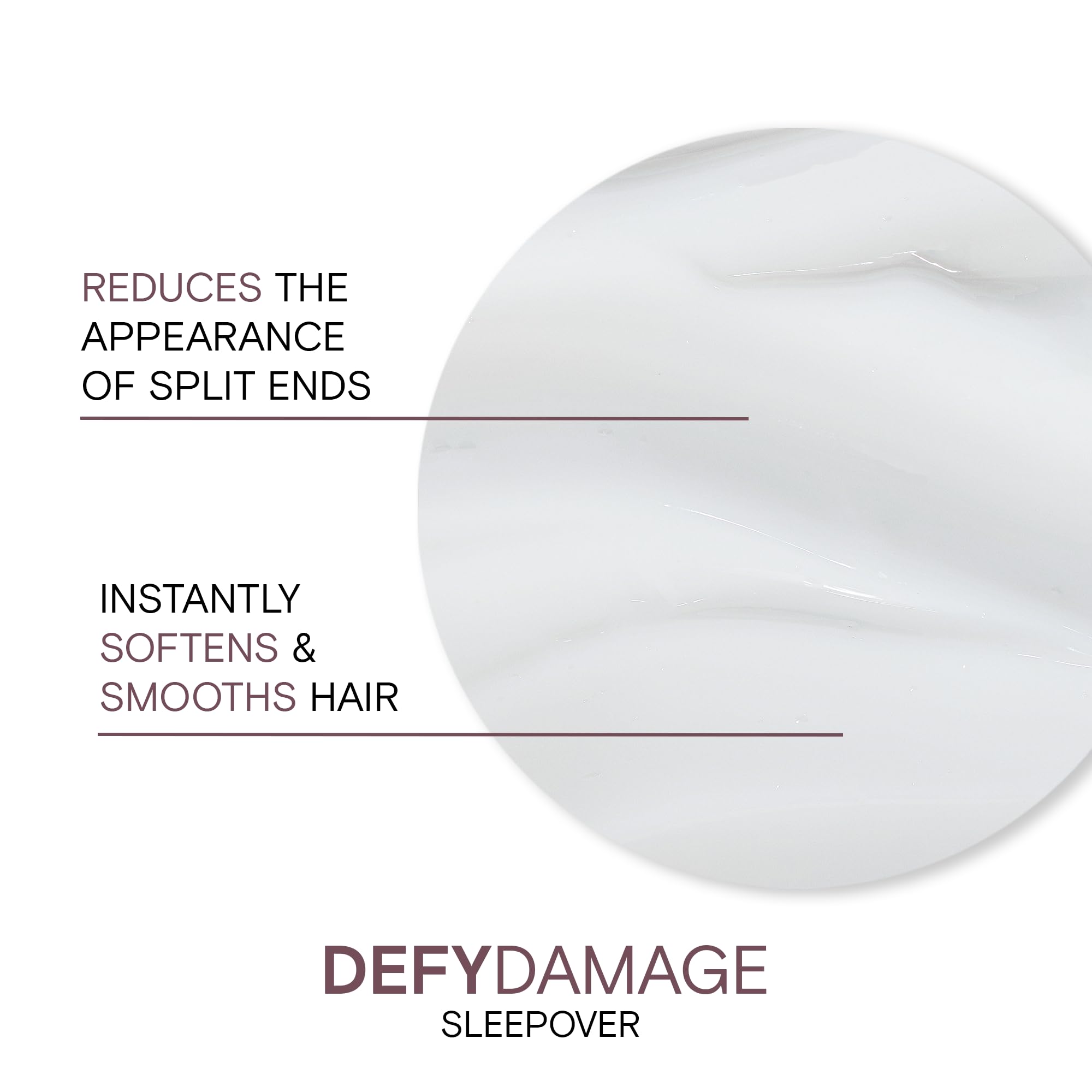 Joico Defy Damage Sleepover Overnight Nourishing Treatment | Instantly Softens & Smooths | Strengthen Bonds | Reduce Breakage & Split Ends | No Rinse Formula | With Arginine & Keratin | 3.38 oz