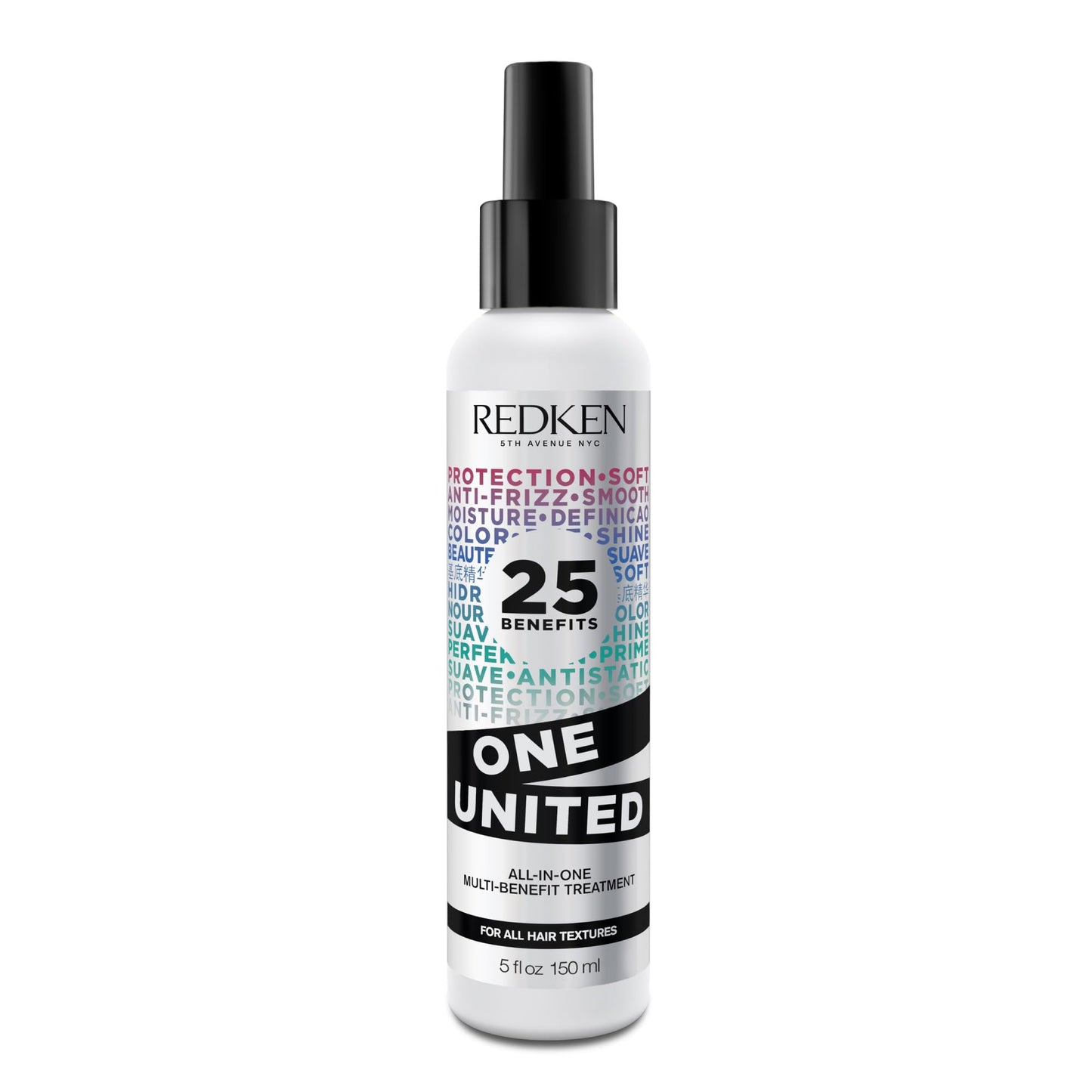 Redken One United Revitalisant sans rinçage tout-en-un | Traitement multi-bénéfices | Spray protecteur de chaleur pour cheveux | Tous types de cheveux | Sans paraben