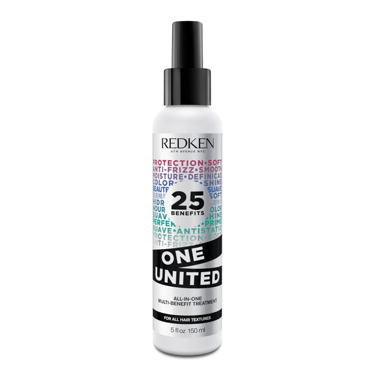 Redken One United Revitalisant sans rinçage tout-en-un | Traitement multi-bénéfices | Spray protecteur de chaleur pour cheveux | Tous types de cheveux | Sans paraben