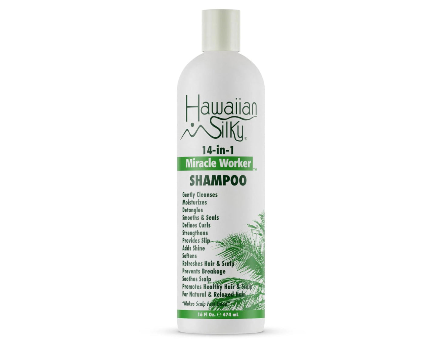 Light Gray Hawaiian Silky 14-in-1 Miracle Worker Hair Care Set, Shampoo, Conditioner and Activator Spray, 16 Fl Oz Each