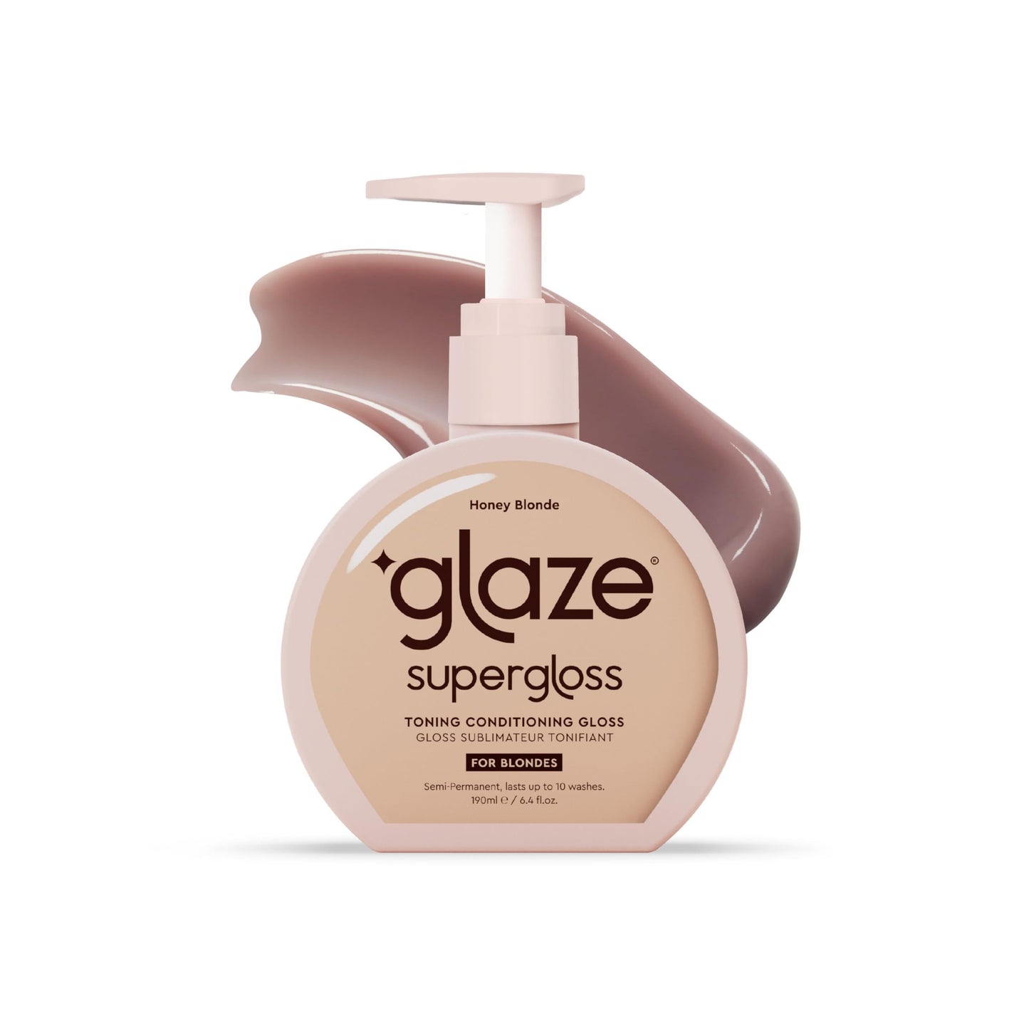 White Smoke Glaze Supergloss Color Conditioning Gloss – Hydrating Semi-Permanent Color Hair Gloss & Shine Boost – Color Depositing Mask - Vegan, Cruelty-Free – 6.4 Fl Oz - Pearl Blonde - Purple Toner