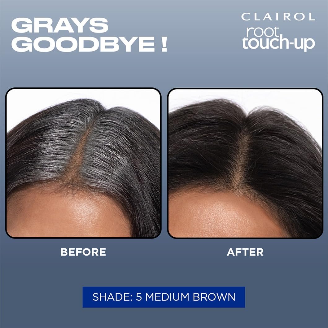 Clairol Root Touch-Up by Nice'n Easy Permanent Hair Dye, 4R Dark Auburn/Reddish Brown Hair Color| 100% Gray Coverage | Easy Brush Application | Matches Professional Salon Shades | Pack of 2