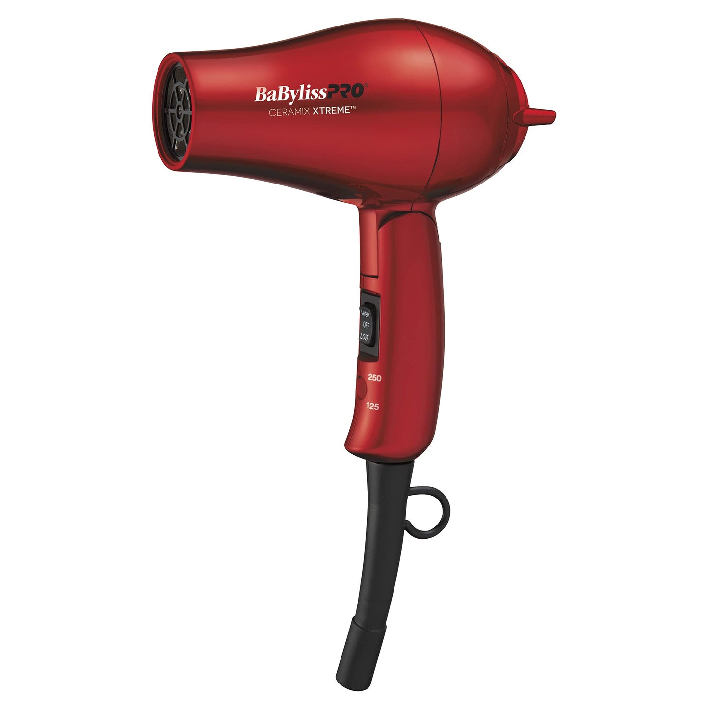 BaBylissPRO Ceramix Xtreme Ceramic Travel Hairdryer, Red, 1 Count