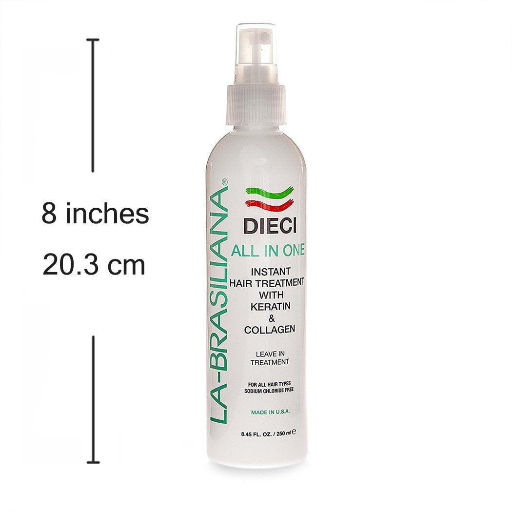La-Brasiliana Dieci All-In-One Instant Hair Treatment - 8.45 fl.oz.