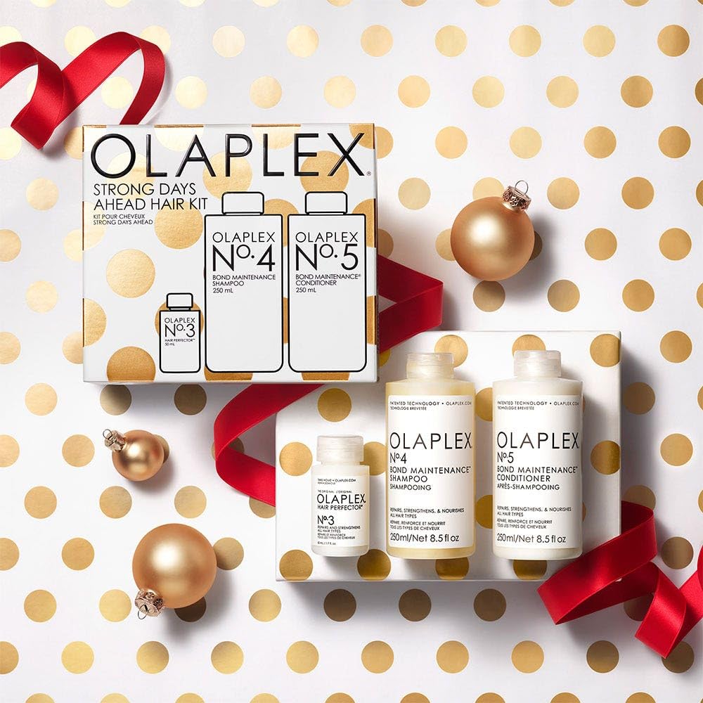 Olaplex Strong Days Ahead Haircare Kit No. 3, 4, 5, Hydrates, Softens and Strengthens, Results in Visibly Healthy Hair, For All Hair Types and Textures
