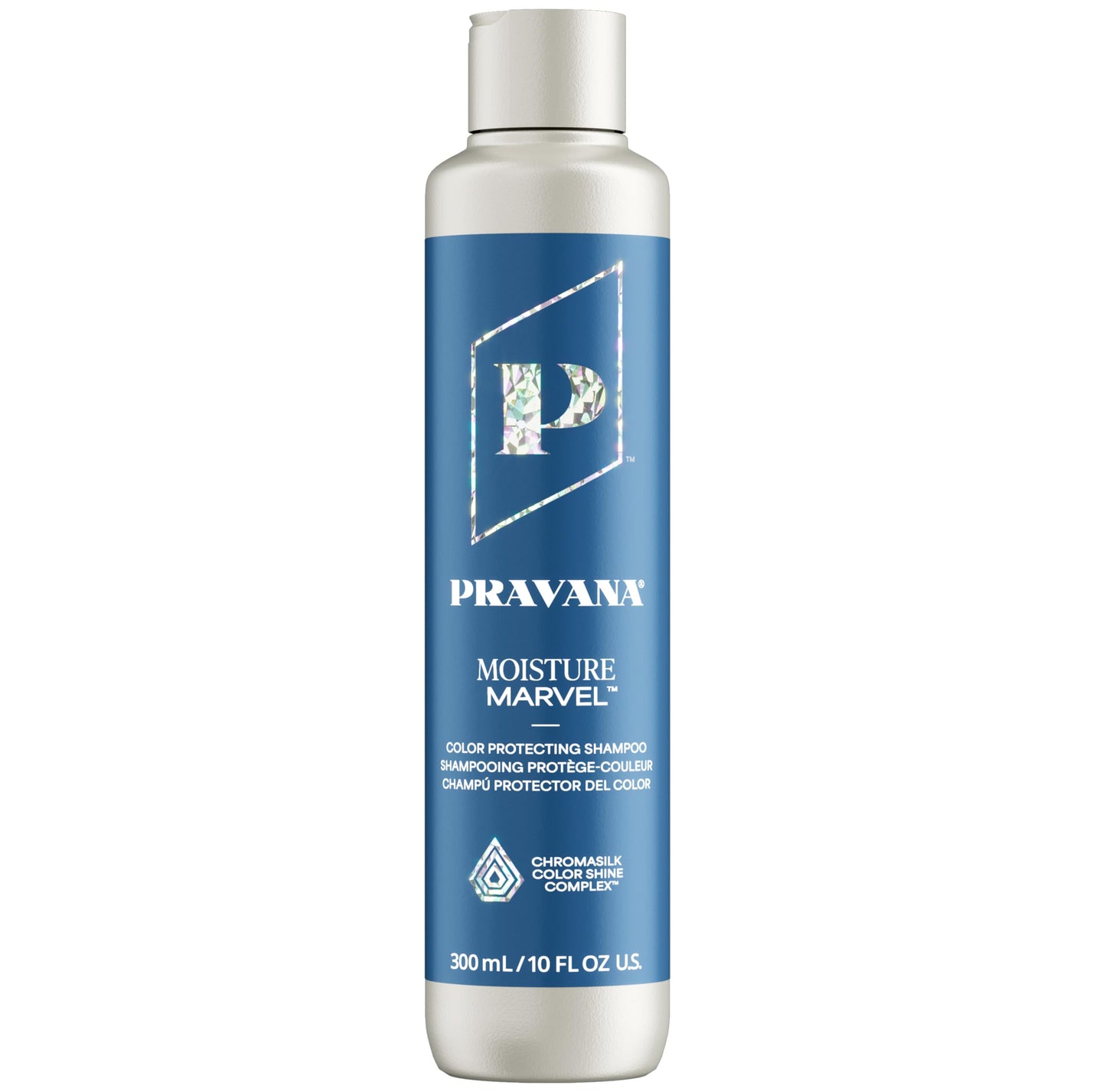 Pravana Moisture Marvel Shampoo | Hydrates, Moisturizes & Nourishes | For Dry, Color-Treated Hair | Chromasilk Enhances Shine & Protection | Vegan & Cruelty Free | Paraben & Sulfate Free | 10 Fl Oz