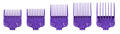 Andis 560997 OG Master Dual Magnet Attachment Clipper Guard Set, 5-Pack, Purple