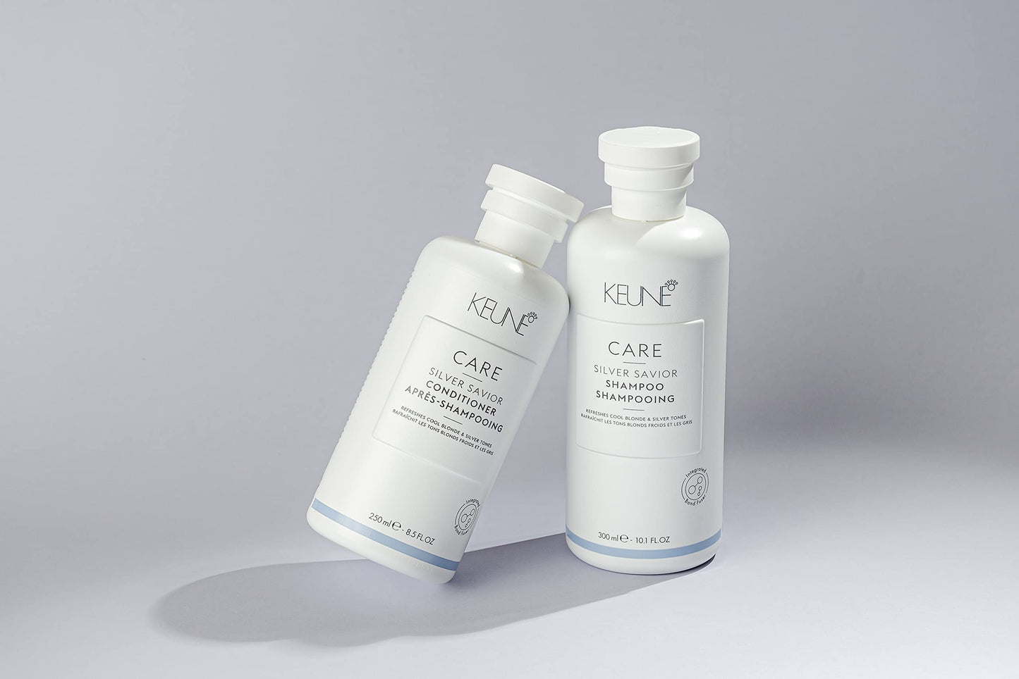 Keune Care Silver Savior 护发素，亮泽亮发护发素，适合金发和灰发，8.5 液体盎司