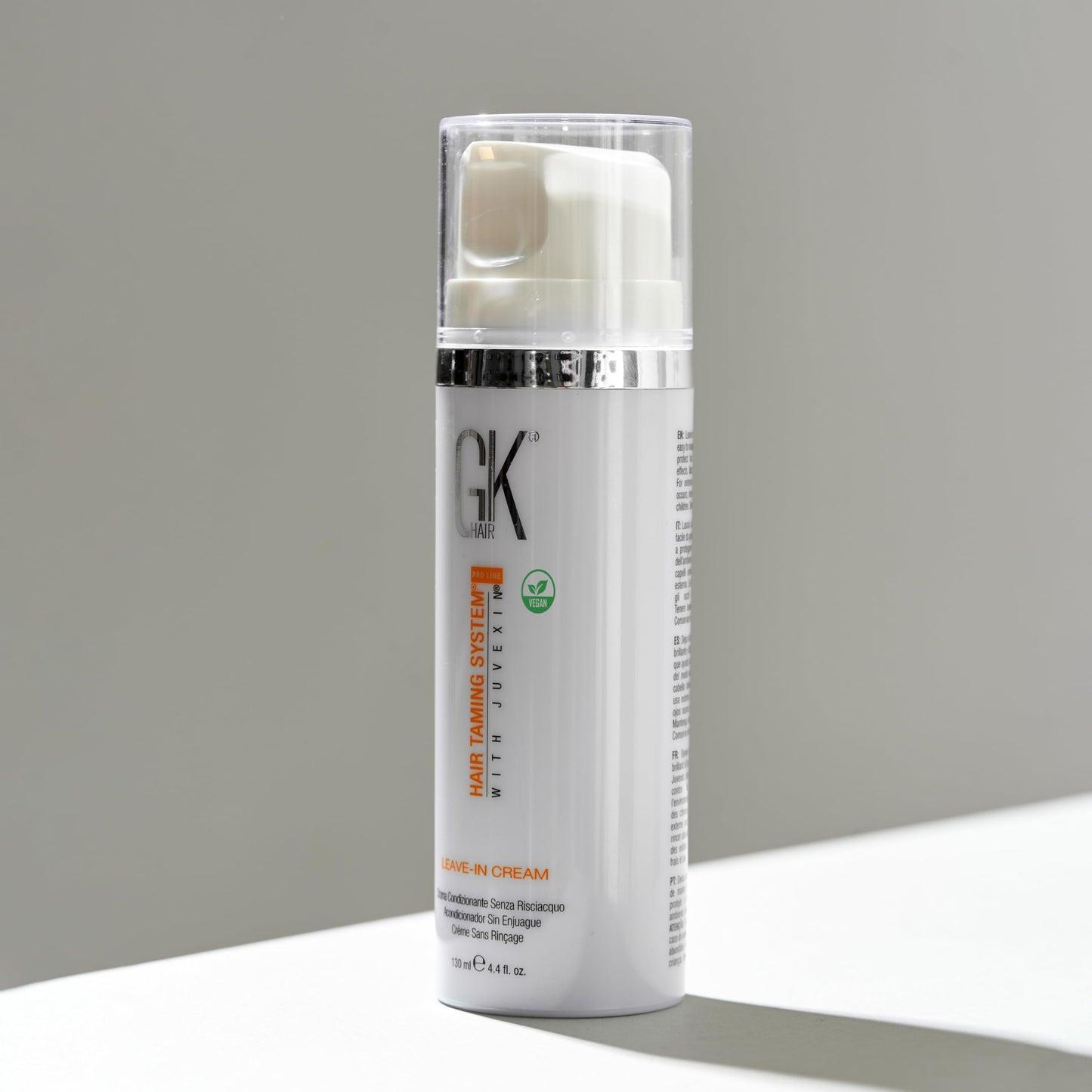 GK HAIR Global 角蛋白免洗护发素霜（4.4 液体盎司/130 毫升）调理保湿柔顺滋润防毛躁，适用于游泳或运动前滋养干燥受损发质