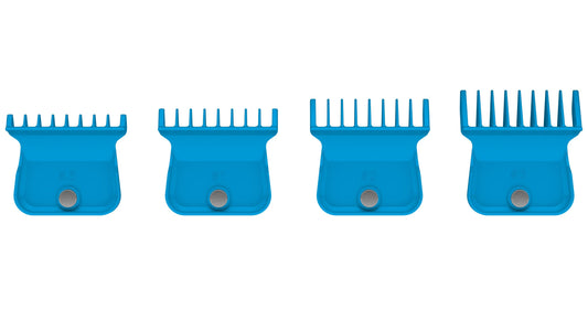 GAMMA+ Wide Magnetic Hair Trimmer Guards for GAMMA+ and StyleCraft Wide Trimmer Blades (41mm), Set of 4