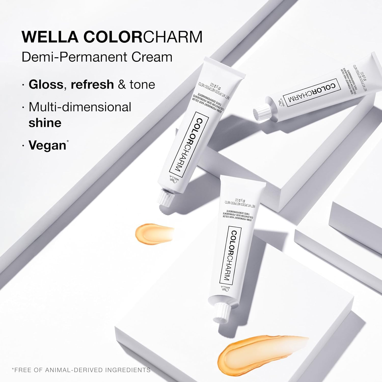 White Smoke COLORCHARM Demi Permanent Hair Color 3N Medium Neutral Brown Gloss, Refresh and Tone 2 Fl Oz