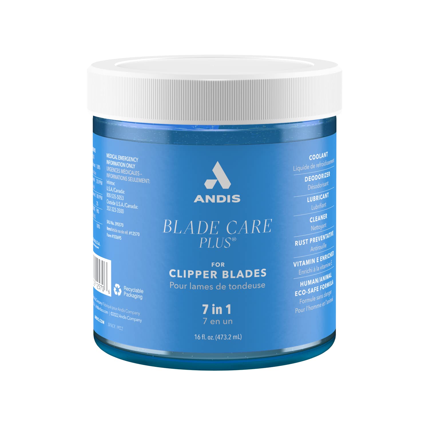 Andis Blade Care Plus Disinfectant, 16.5-Ounce