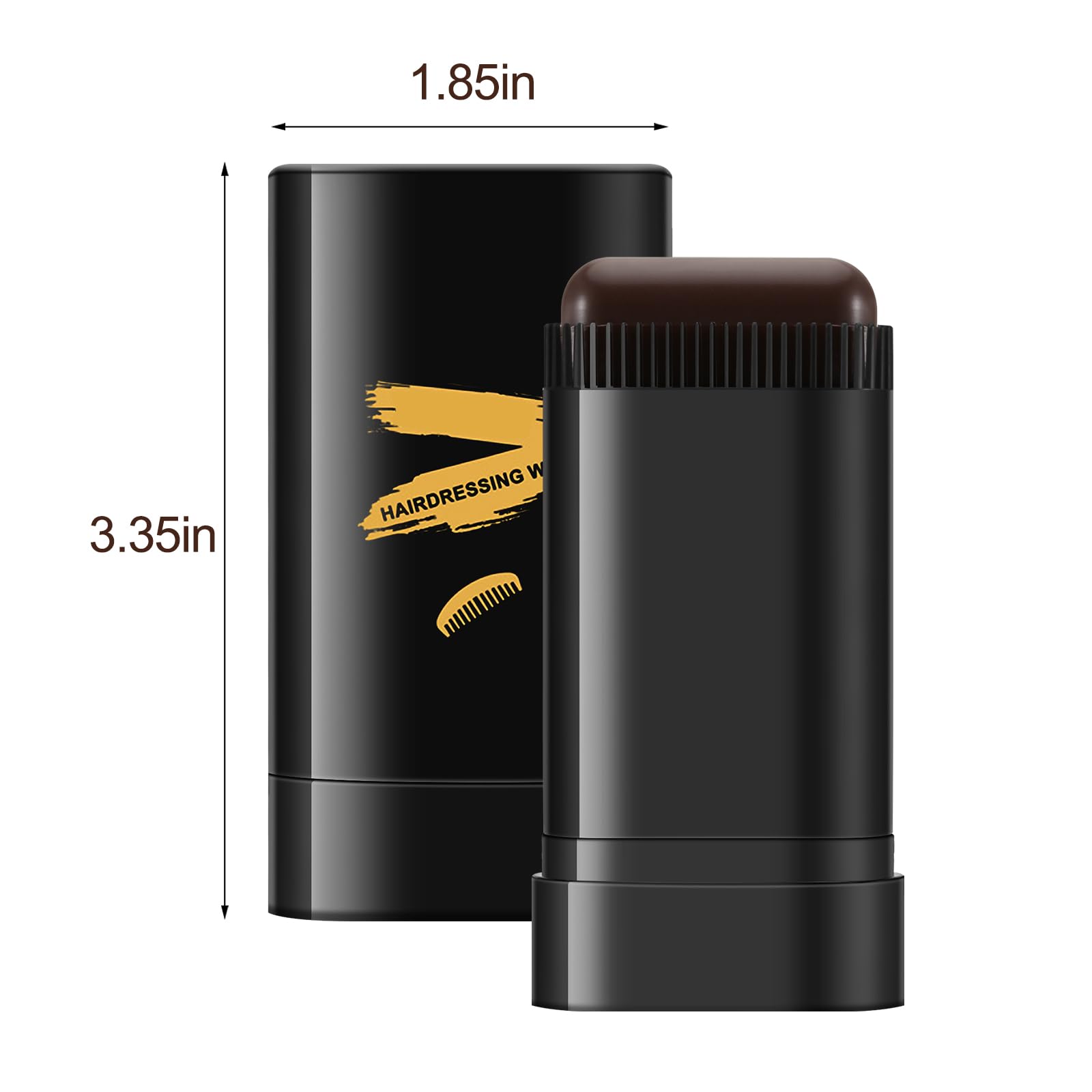 White Smoke Boobeen Root Touch Up Hair Color Stick，Blendable Hairline Powder for Gray Coverage，Long Lasting Root Cover Up & Thinning Edges,Natural Finish for Women & Men