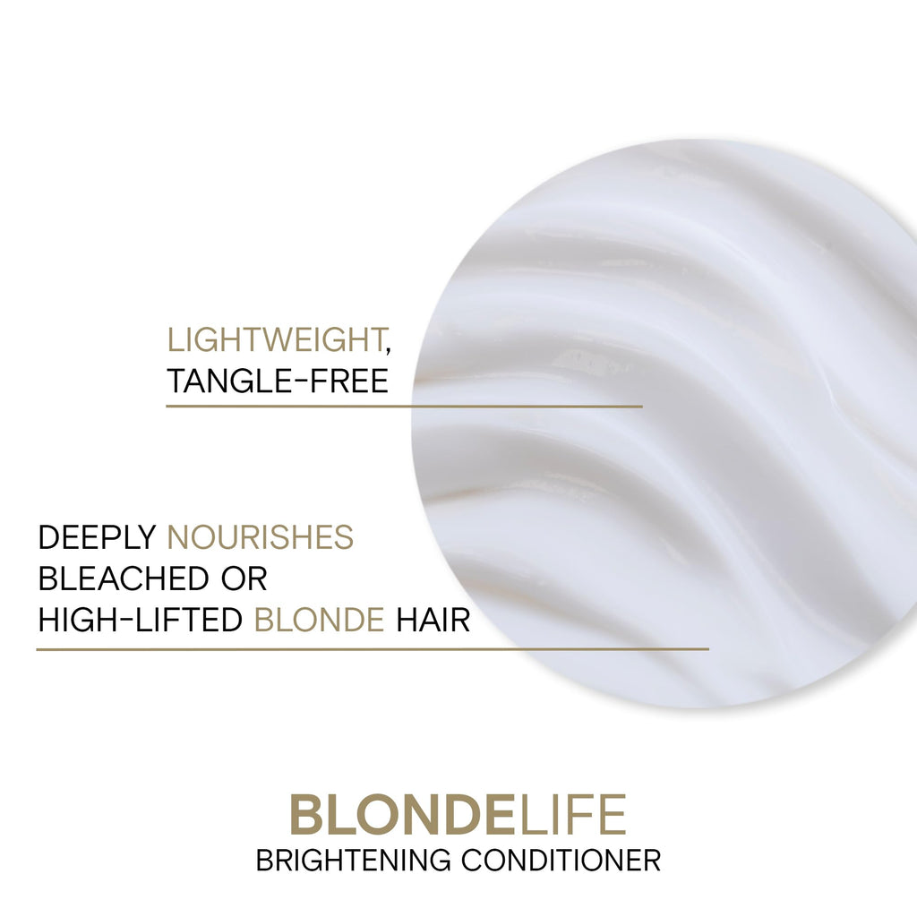 Joico Blonde Life Brightening Conditioner | For Blonde Hair | Illuminate Hydration & Softness | Add Softness & Smoothness | Sulfate Free | With Monoi & Tamanu Oil | 33.8 Fl Oz